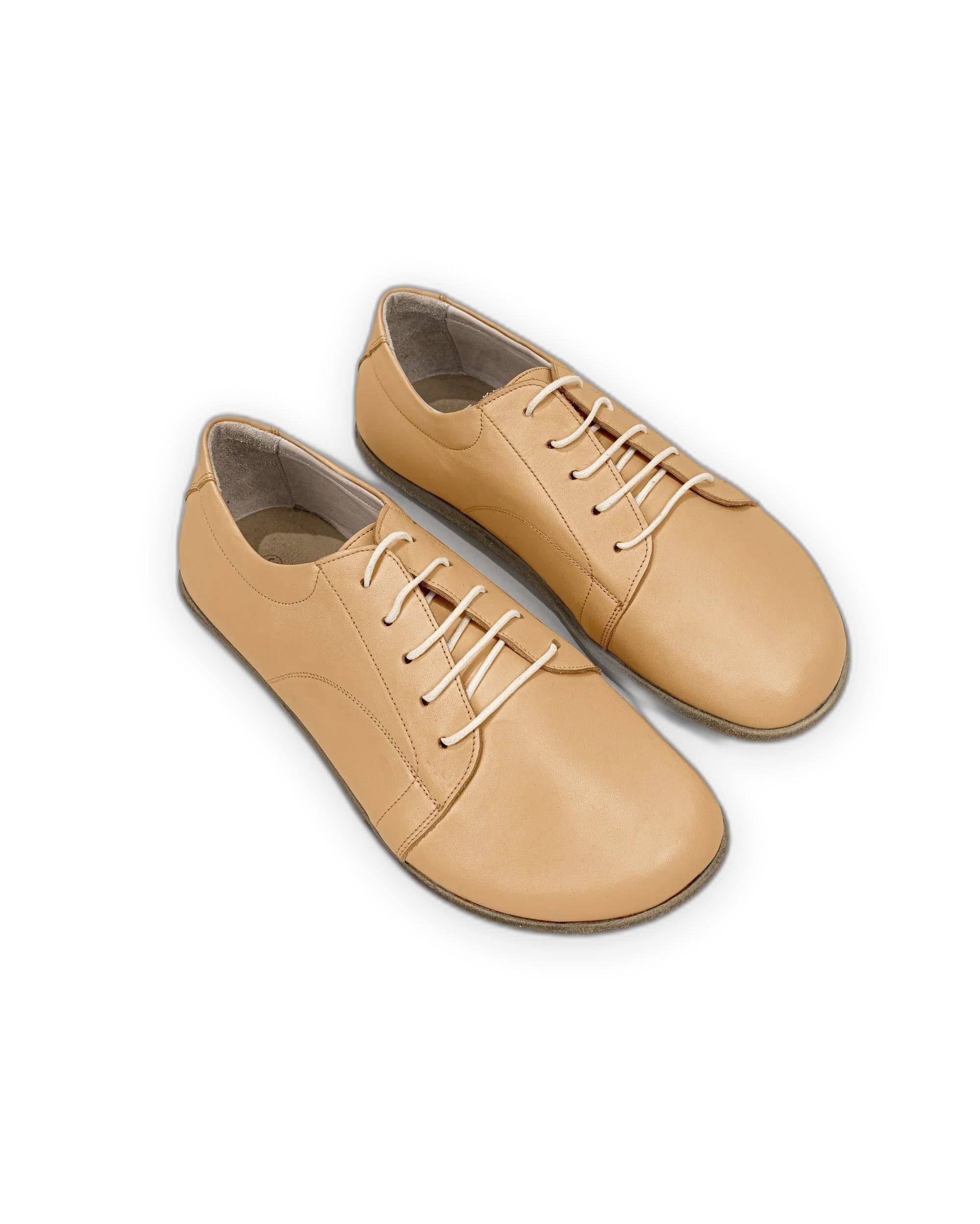 Men's Melon Yellow Barefoot Sneaker - Handcrafted Calf Leather Wide Toe Box | Bespoky