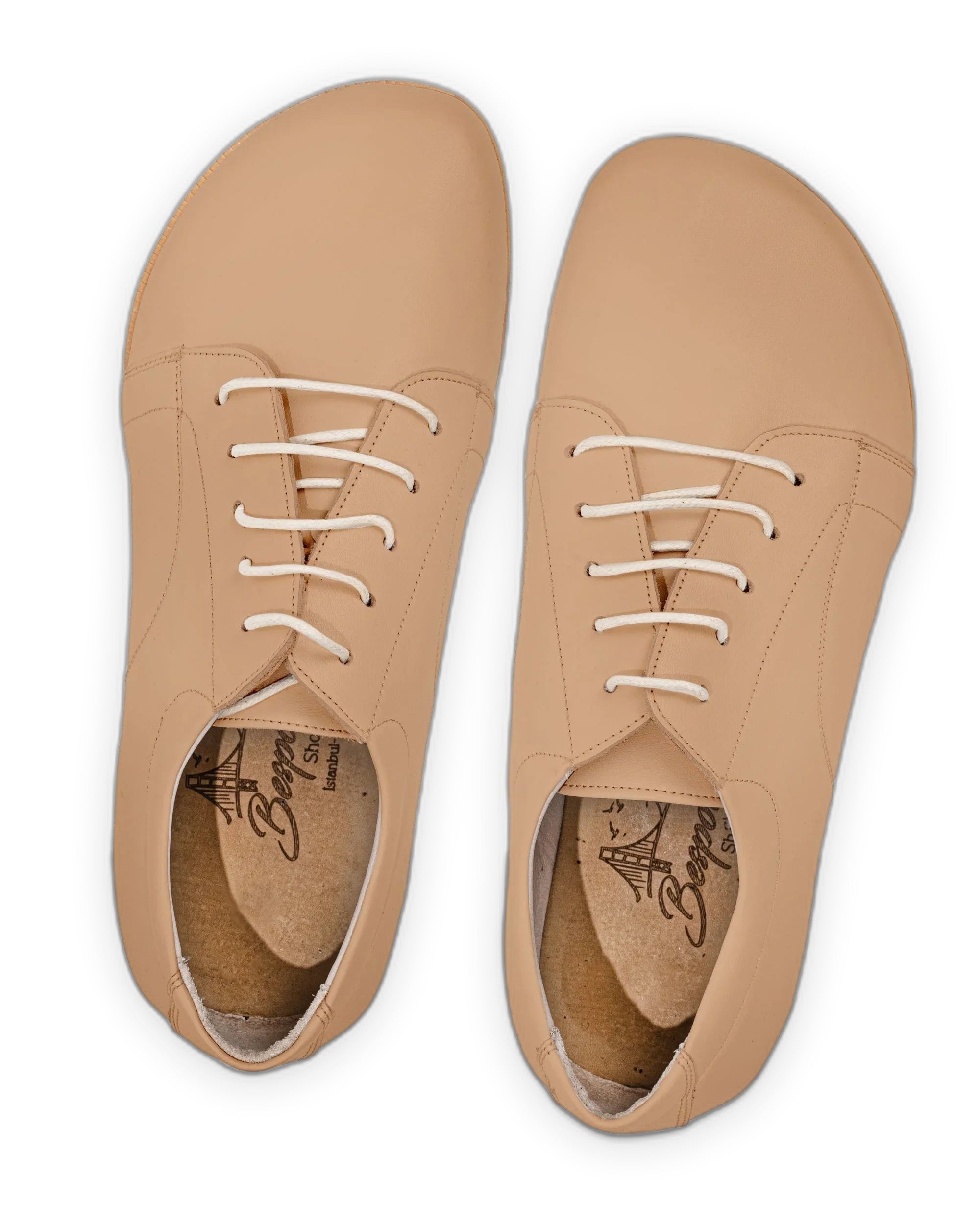 Side view Undyed Barefoot Sneaker - Calf Leather Zero Drop | Bespoky