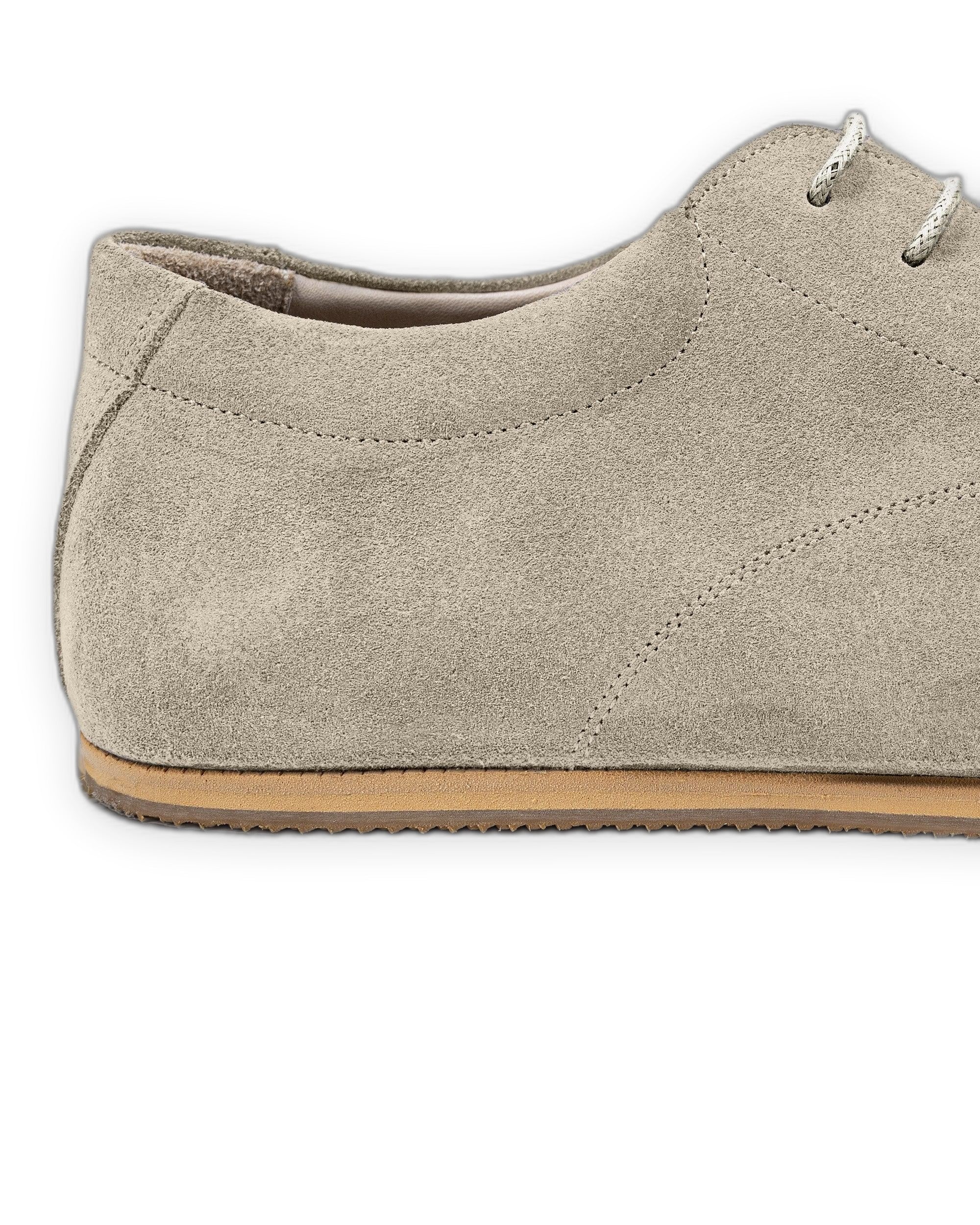 Top view Cream Barefoot Sneaker - Handcrafted Calf Leather | Bespoky