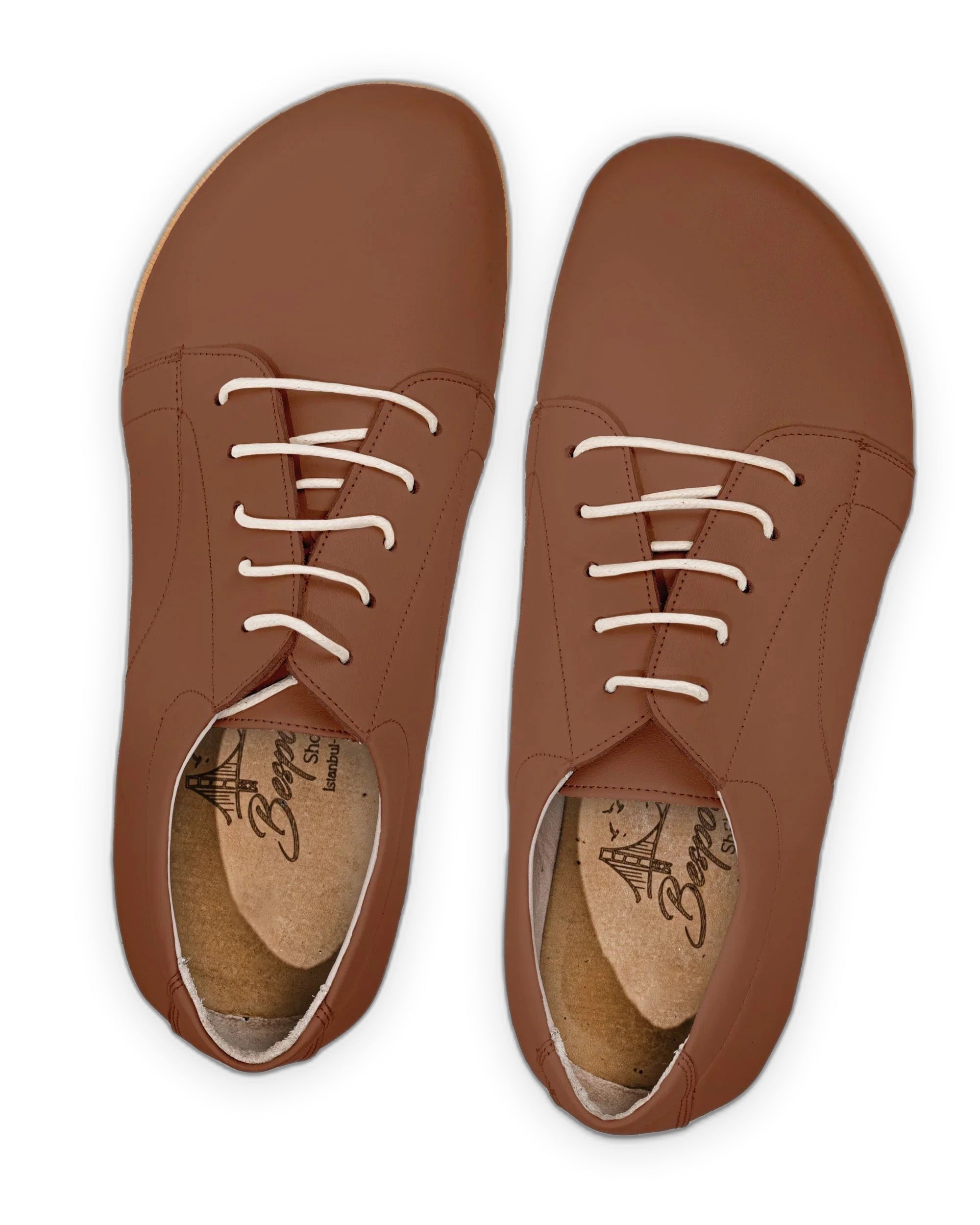 Side view Dark Brown Barefoot Sneaker - Calf Leather Zero Drop | Bespoky