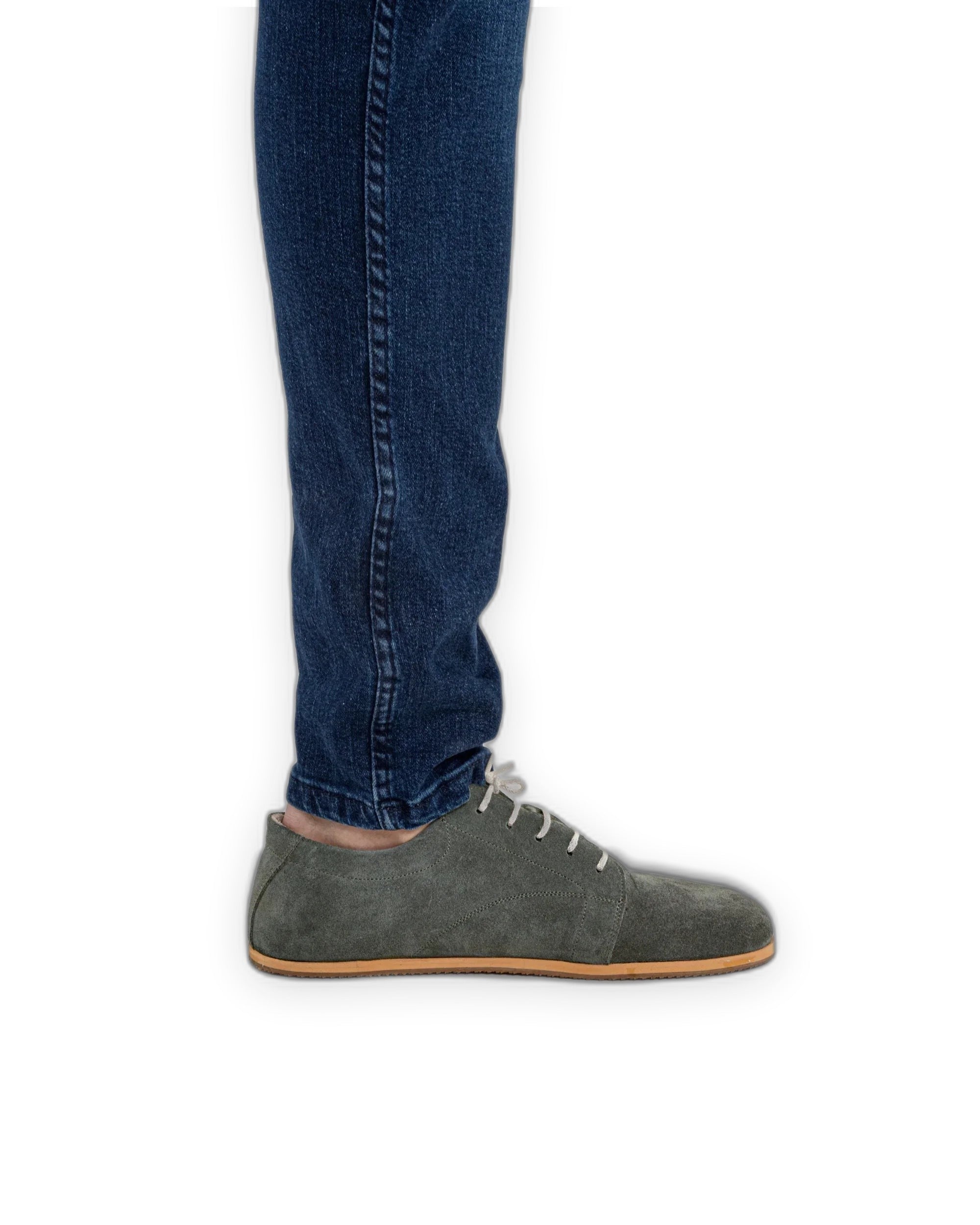 Pair Leather Barefoot Sneaker - Barefoot Wide Toe Calf Leather | Bespoky