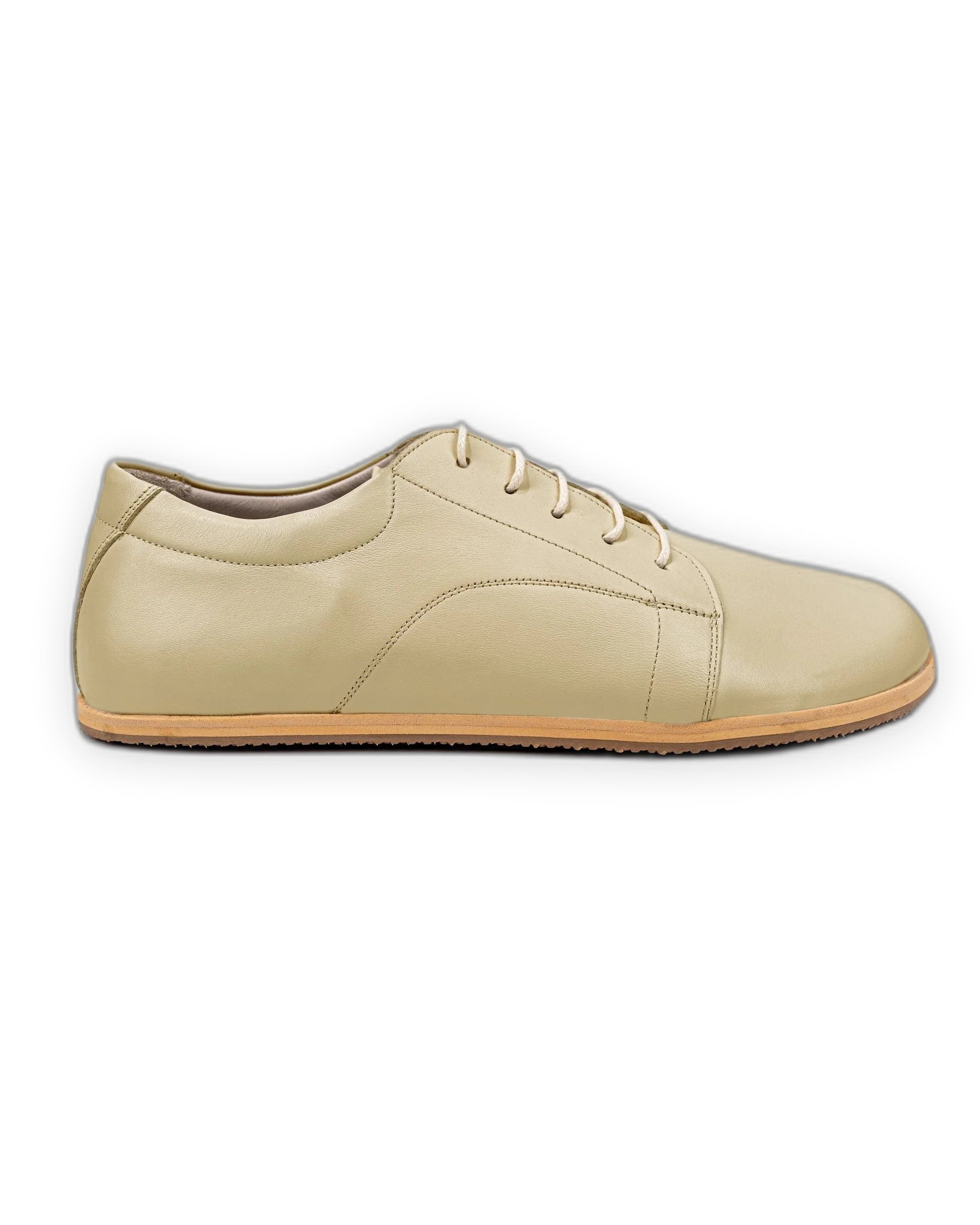 Detail Yellow Barefoot Sneaker - Handcrafted Calf Leather Turkey | Bespoky