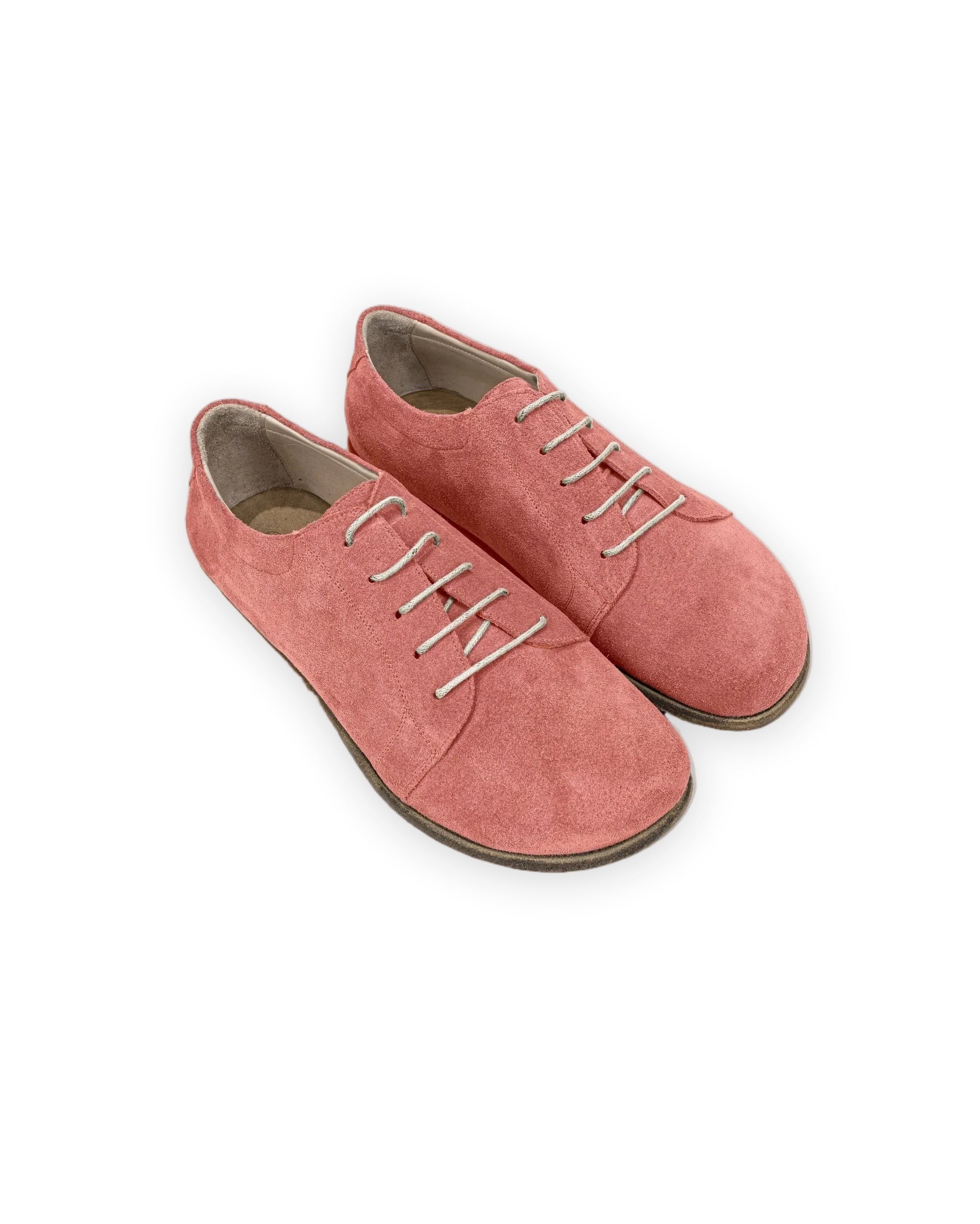 Women's Pink Barefoot Sneaker - Handcrafted Calf Leather Wide Toe Box | Bespoky