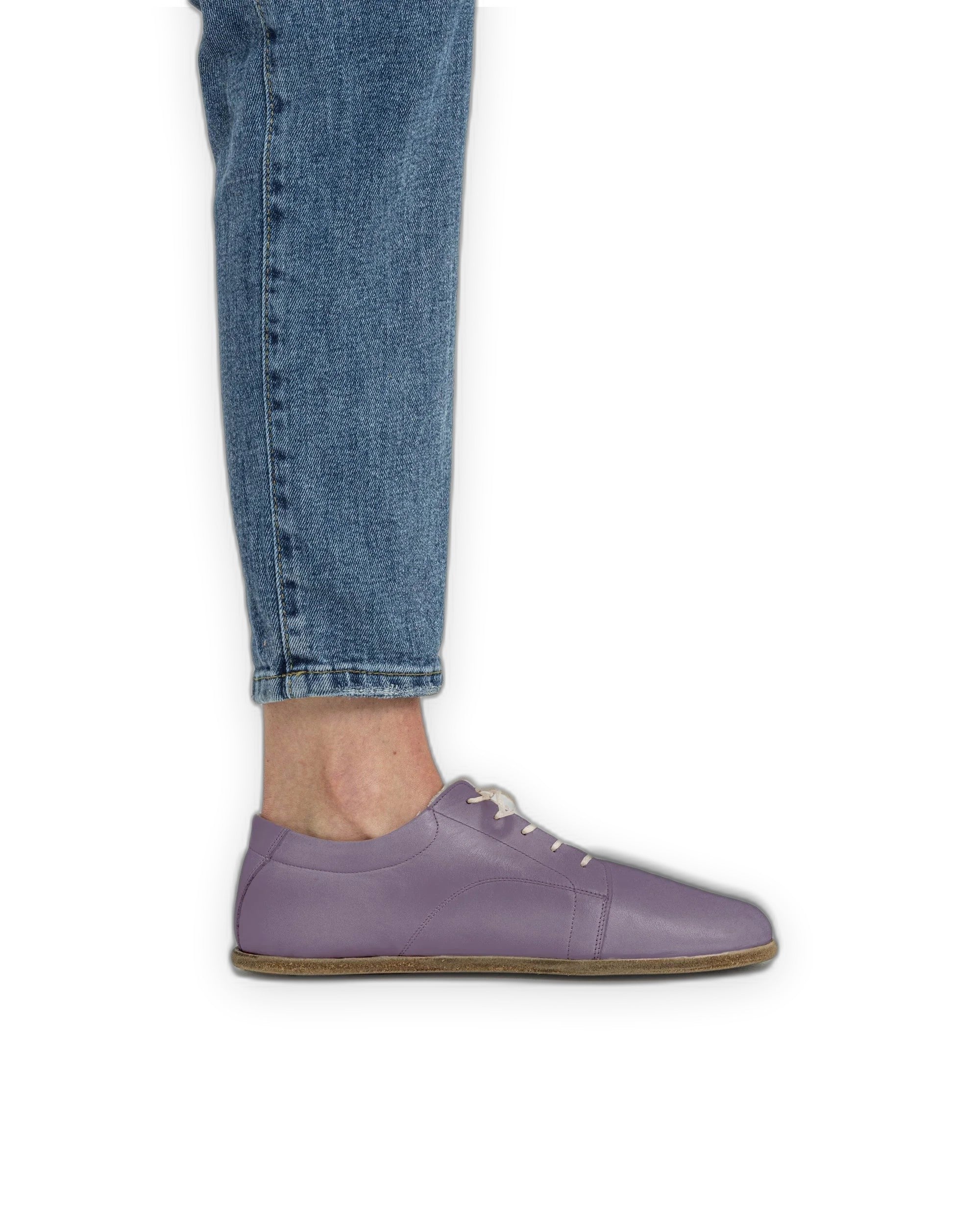 Detail Purple Barefoot Sneaker - Handcrafted Calf Leather Turkey | Bespoky