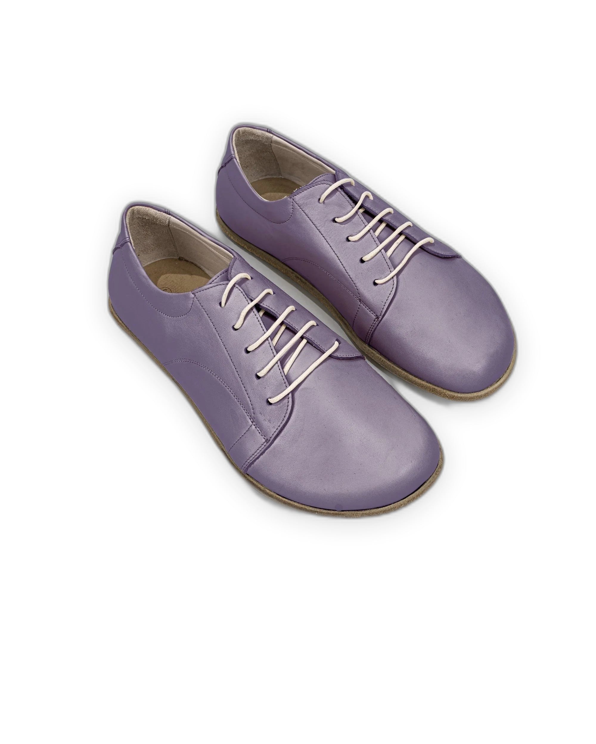 Women's Purple Barefoot Sneaker - Handcrafted Calf Leather Wide Toe Box | Bespoky