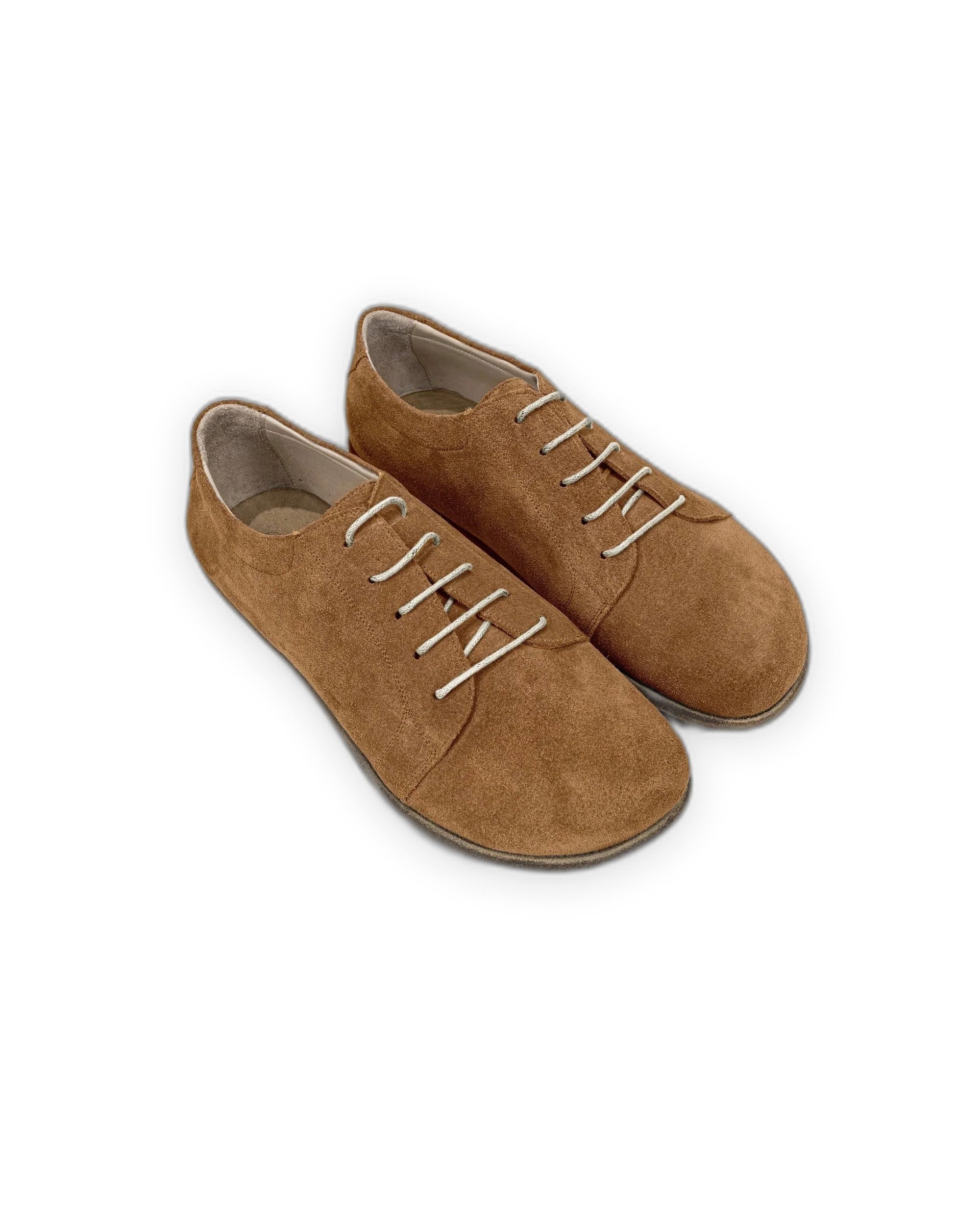 Women's Tan Barefoot Sneaker - Handcrafted Calf Leather Wide Toe Box | Bespoky