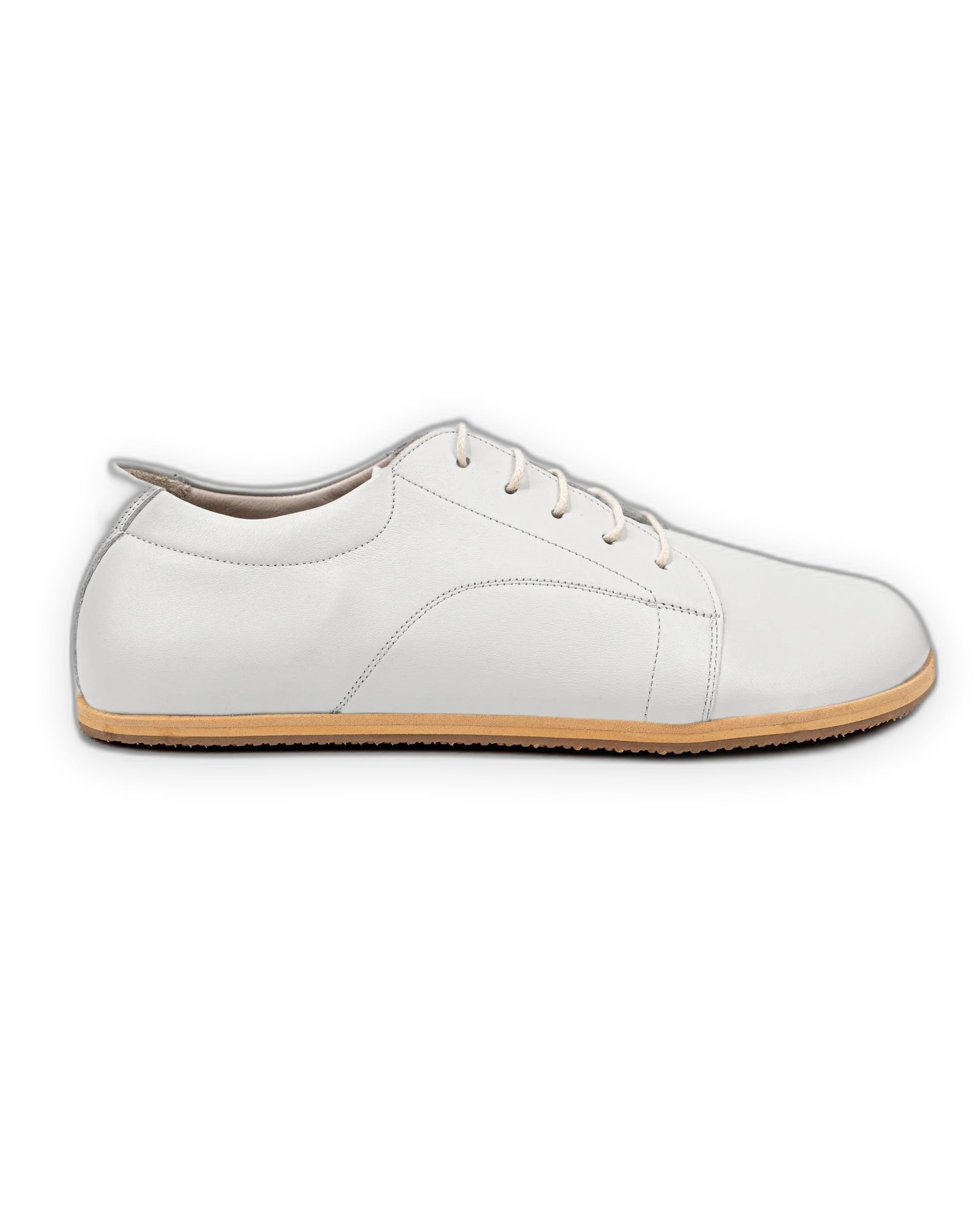 Detail White Barefoot Sneaker - Handcrafted Calf Leather Turkey | Bespoky