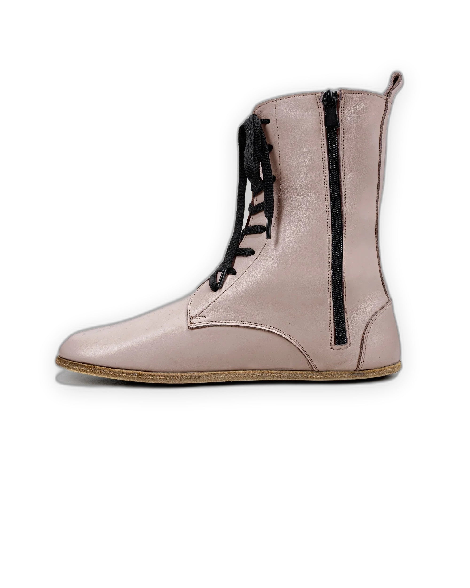 Back view Pink Barefoot Boot - Calf Leather Handcrafted | Bespoky