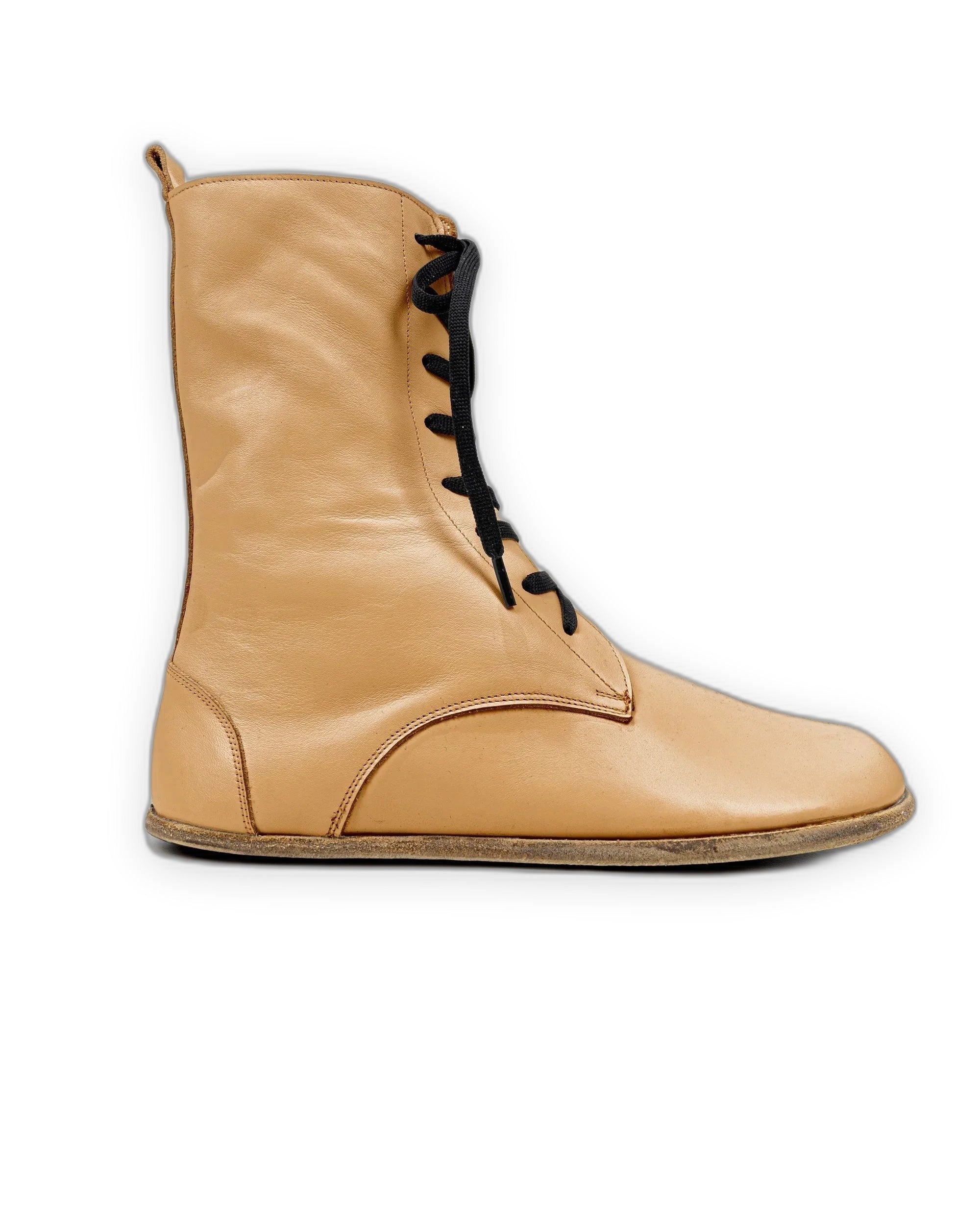 Top view Melon Yellow Barefoot Boot - Handcrafted Calf Leather | Bespoky