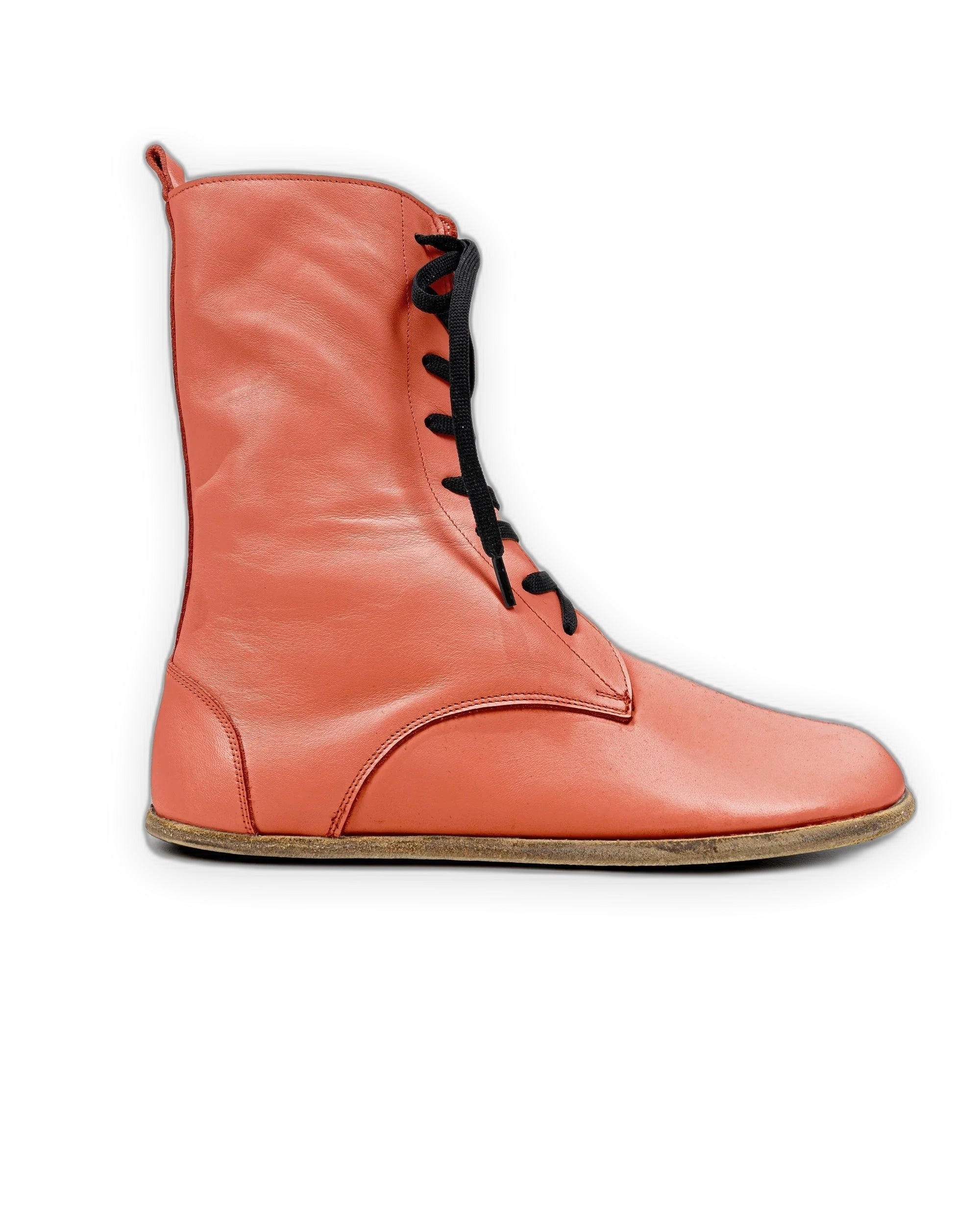 Top view Pomegranate Barefoot Boot - Handcrafted Calf Leather | Bespoky