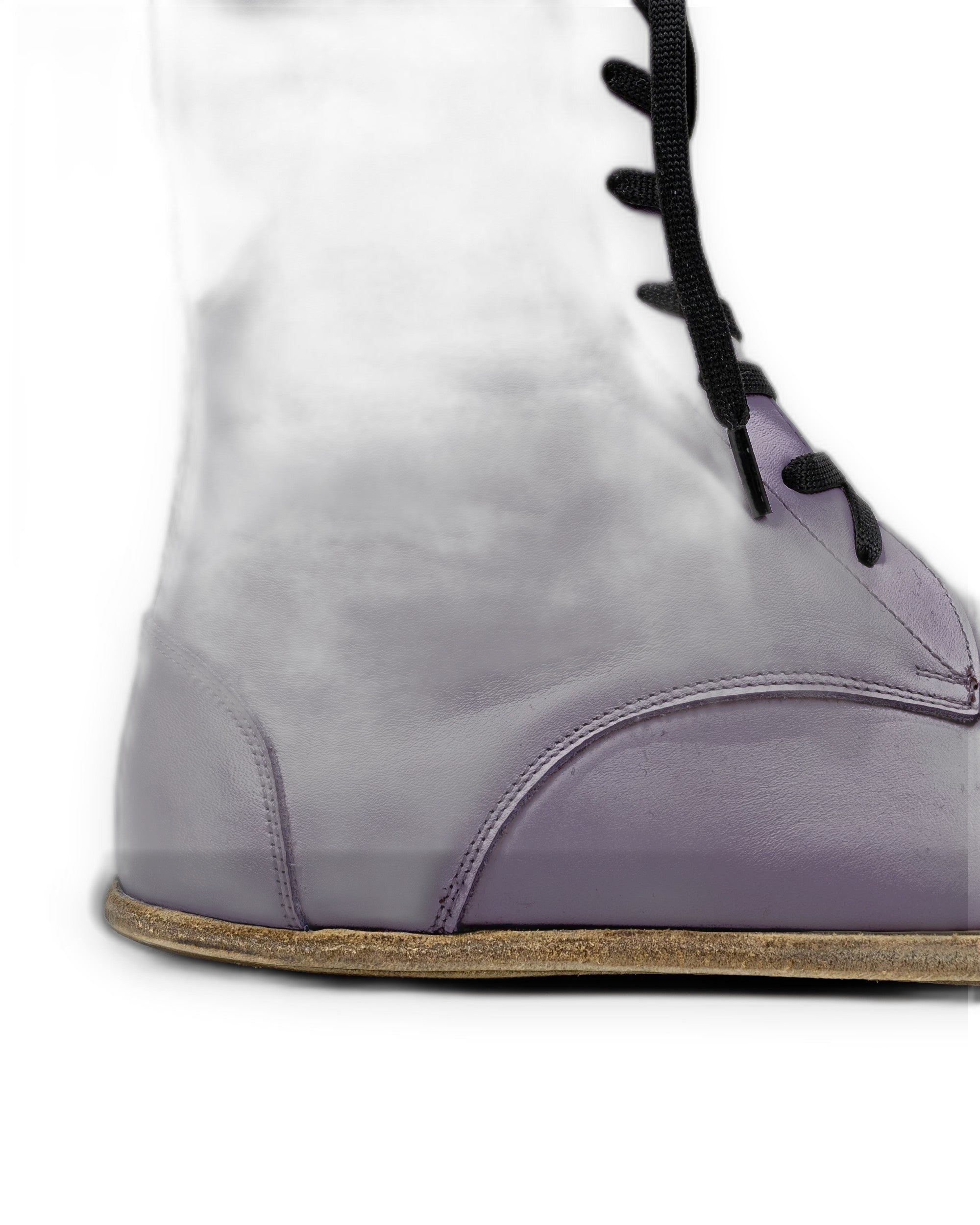 Top view Purple Barefoot Boot - Handcrafted Calf Leather | Bespoky