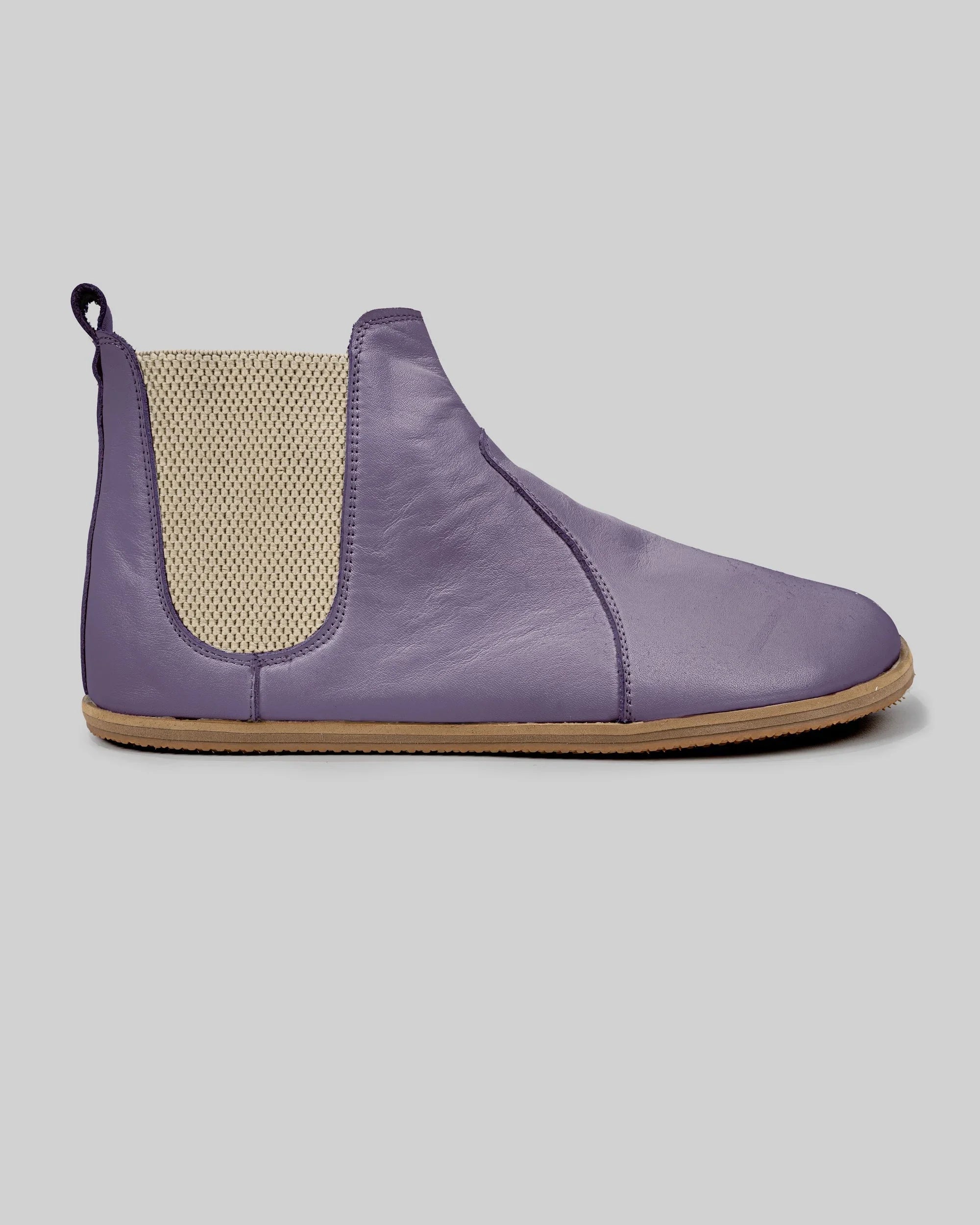 Top view Purple Chelsea Boots - Handcrafted Calf Leather | Bespoky