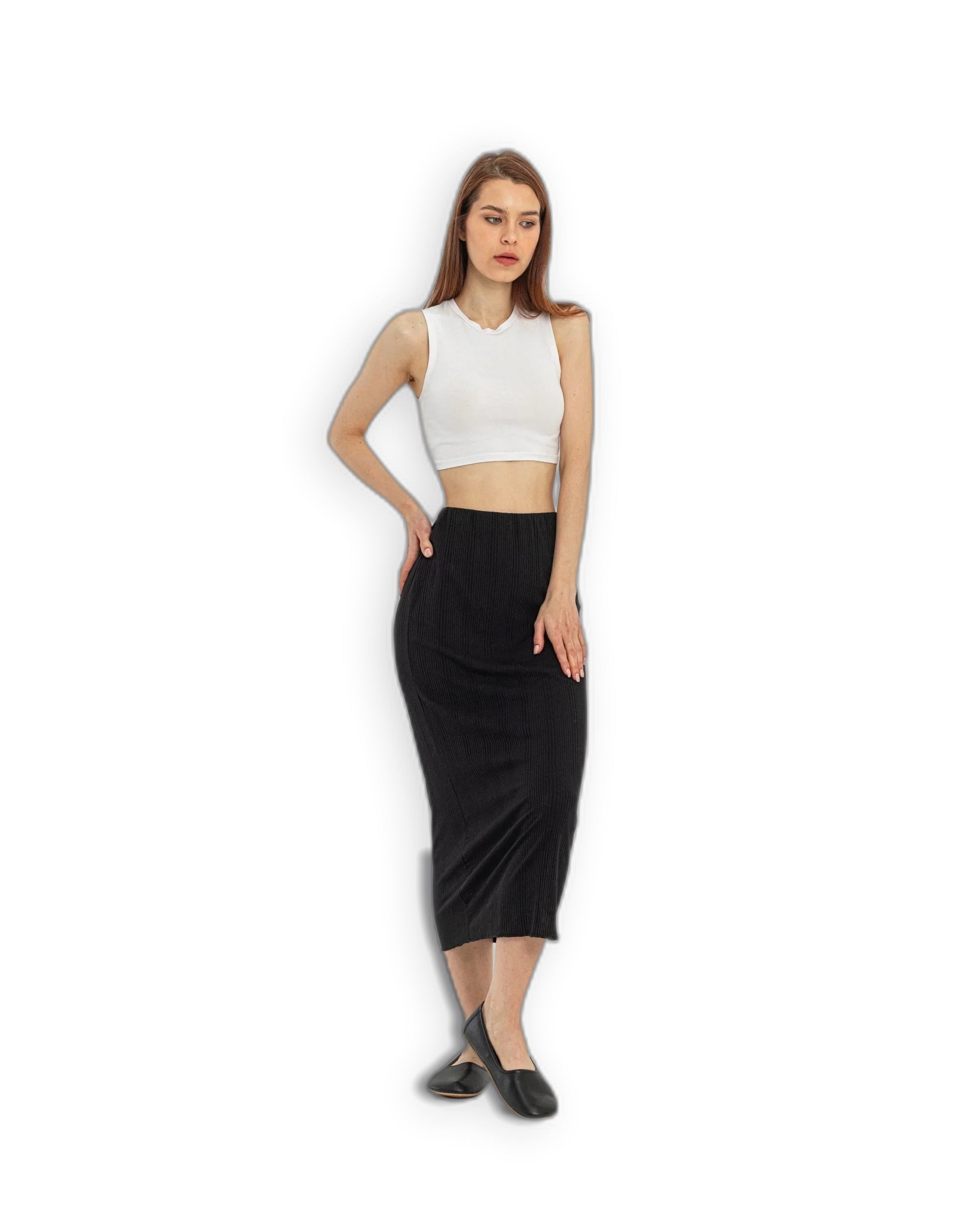 Detail Black Ballet Flats - Handcrafted Calf Leather Turkey | Bespoky