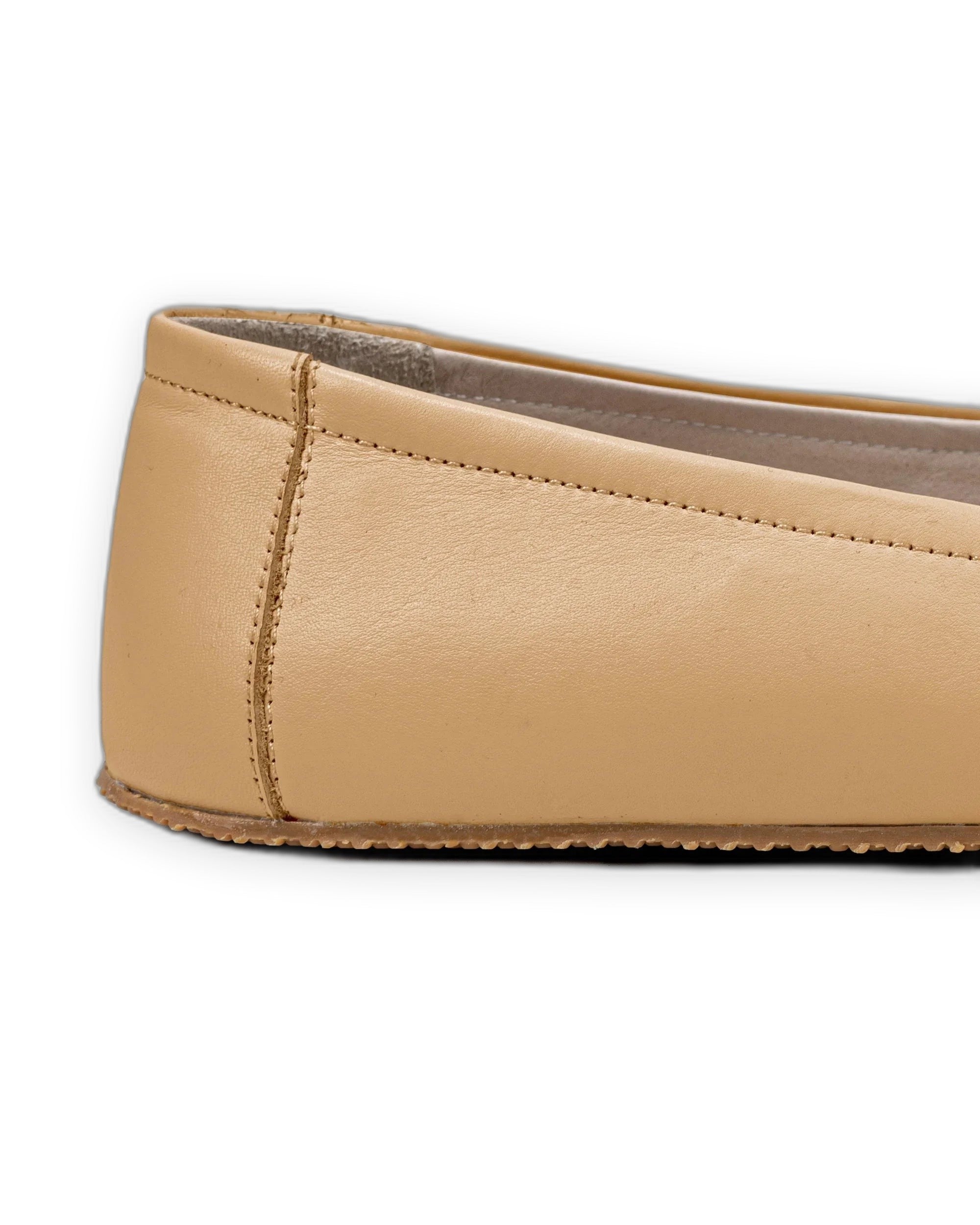 Top view Melon Yellow Ballet Flats - Handcrafted Calf Leather | Bespoky