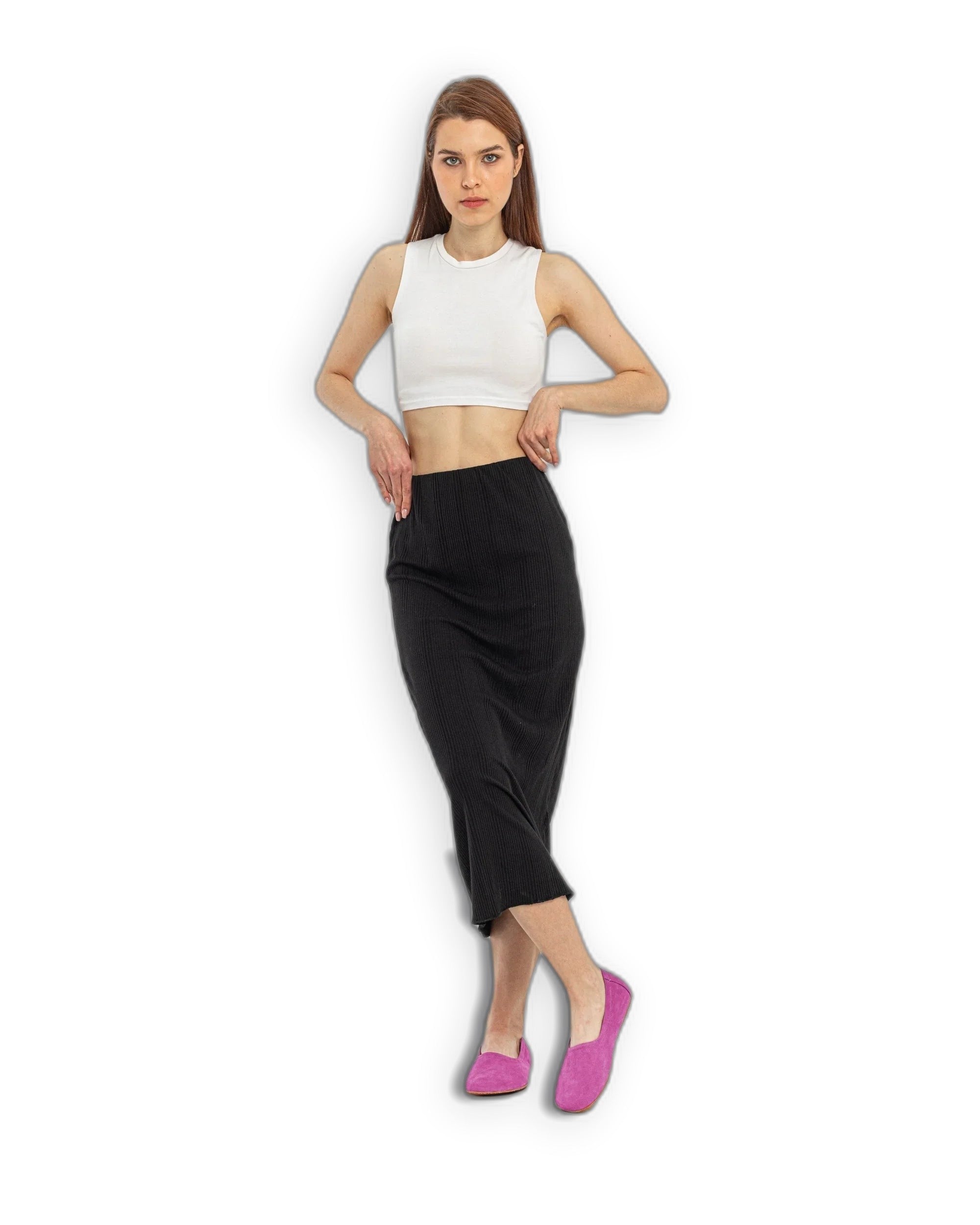 Detail Pink Ballet Flats - Handcrafted Calf Leather Turkey | Bespoky