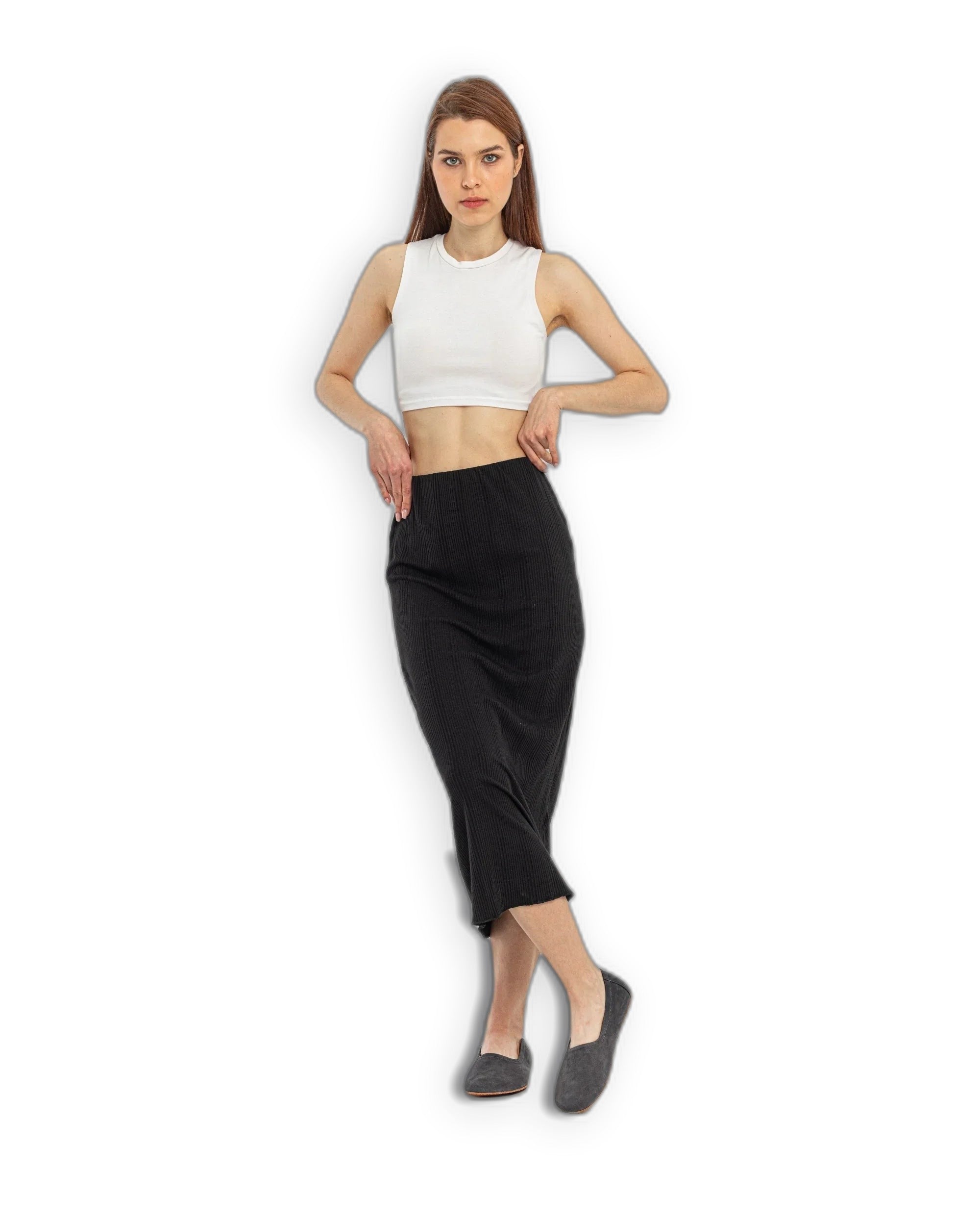 Pair Smoked Ballet Flats - Barefoot Wide Toe Calf Leather | Bespoky