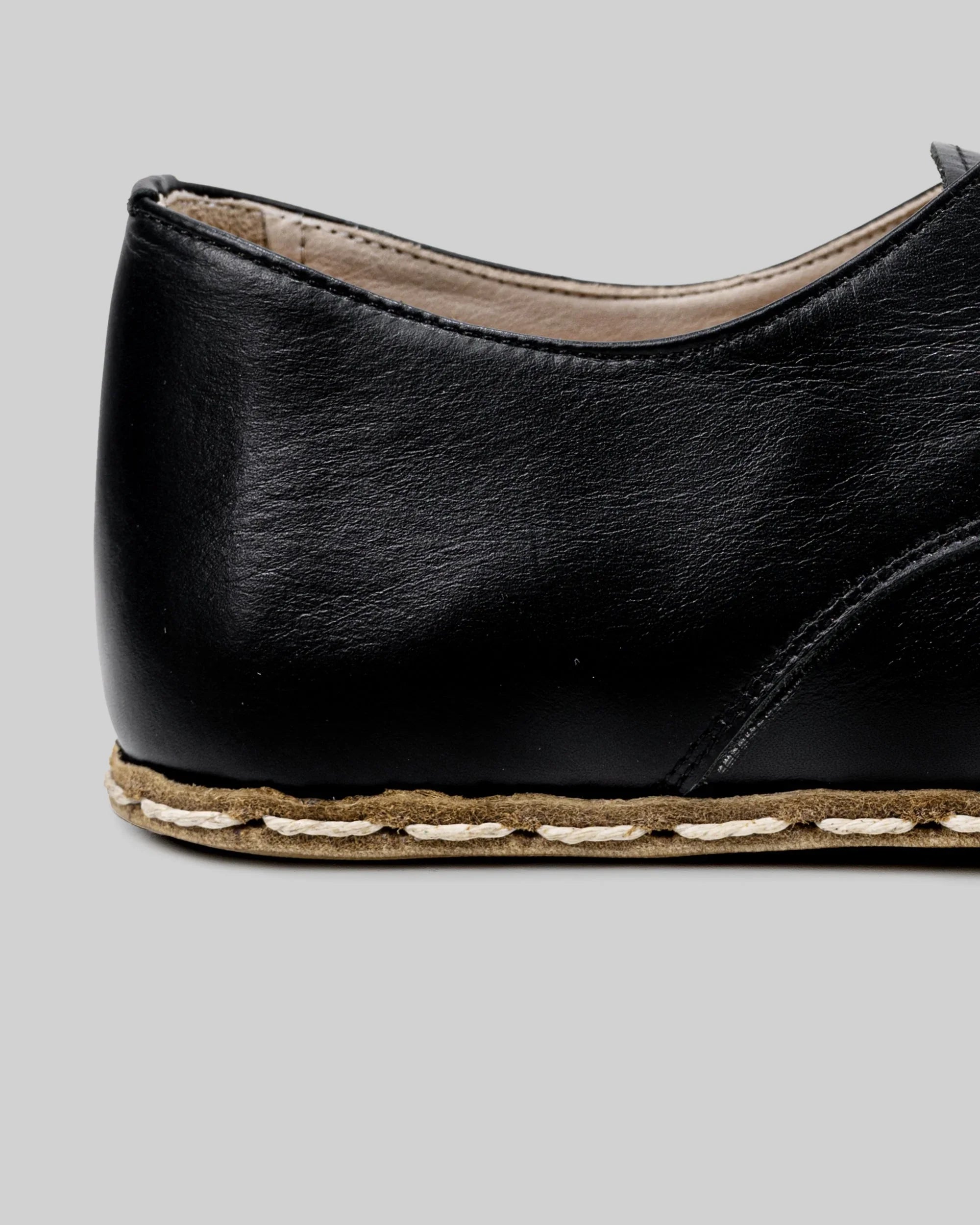 Top view Black Oxford Shoes - Handcrafted Calf Leather | Bespoky