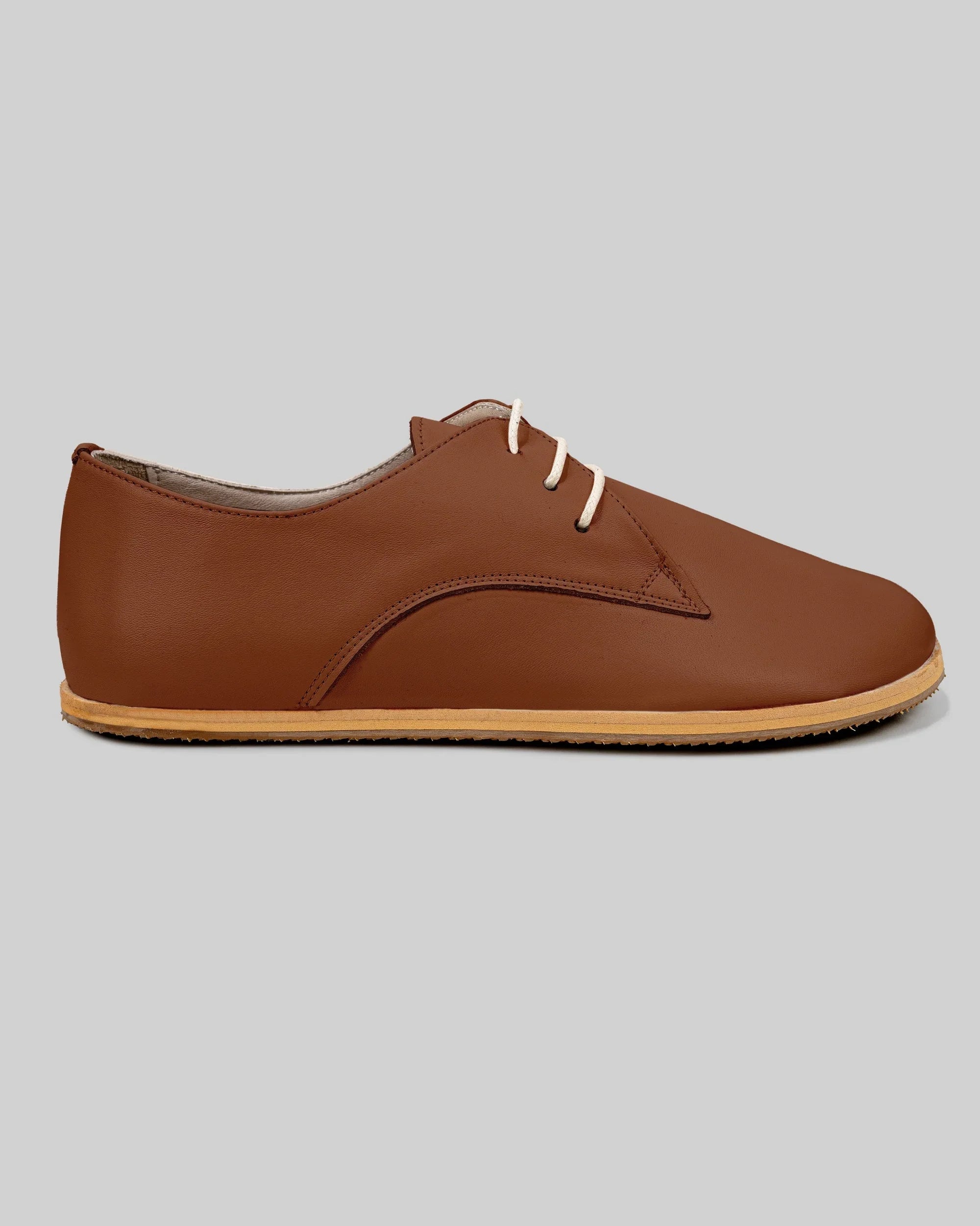 Close-up calf leather - Dark Brown Oxford Shoes Detail | Bespoky