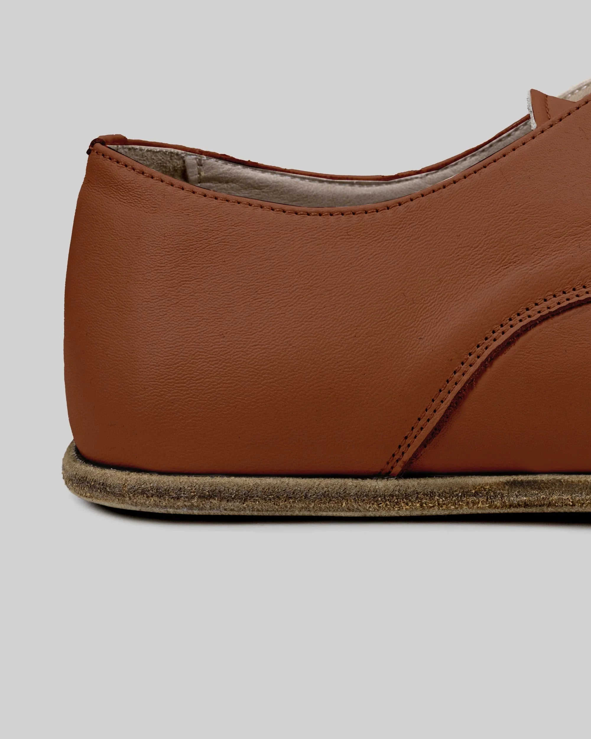 Side view Dark Brown Oxford Shoes - Calf Leather Zero Drop | Bespoky