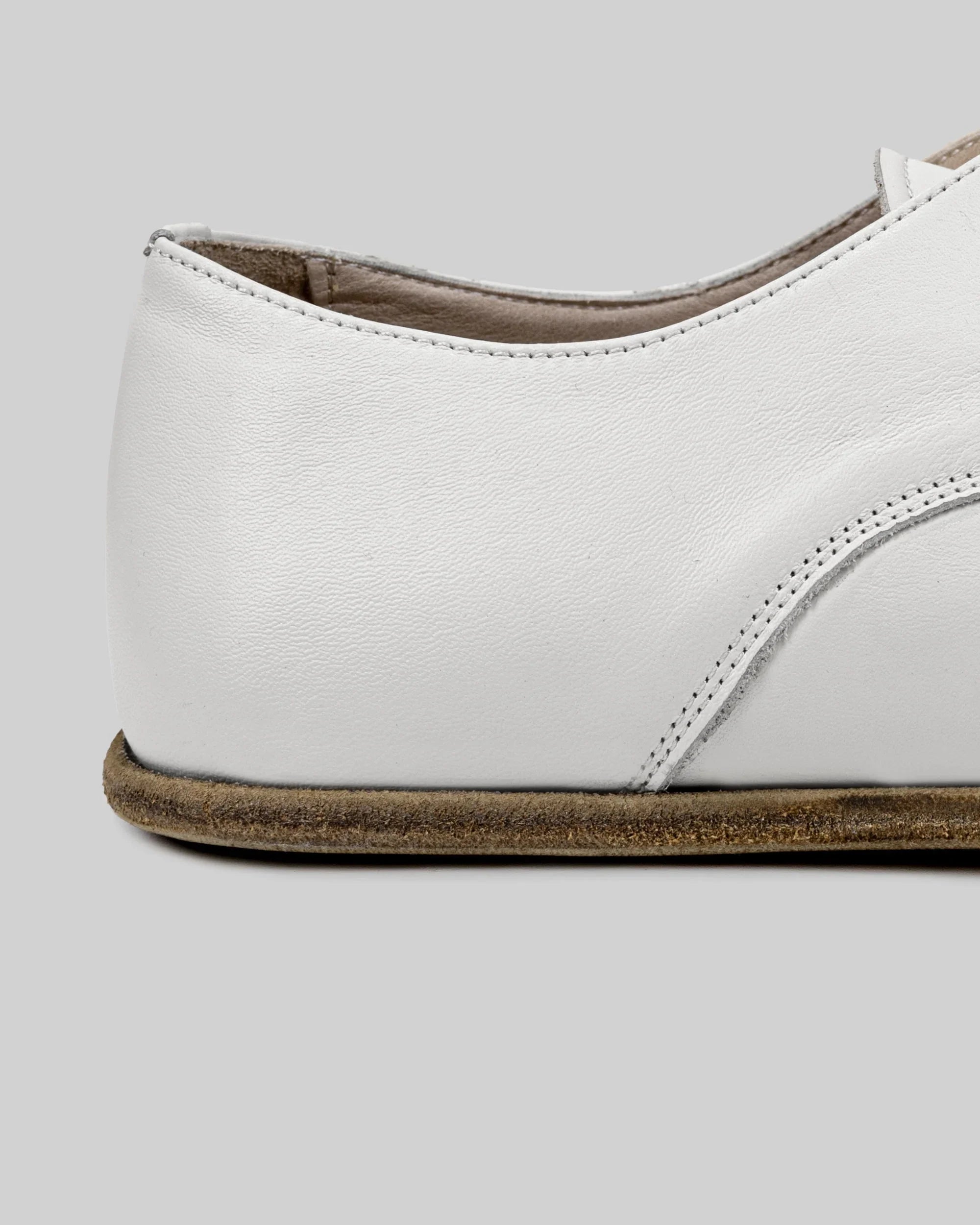 Top view White Oxford Shoes - Handcrafted Calf Leather | Bespoky
