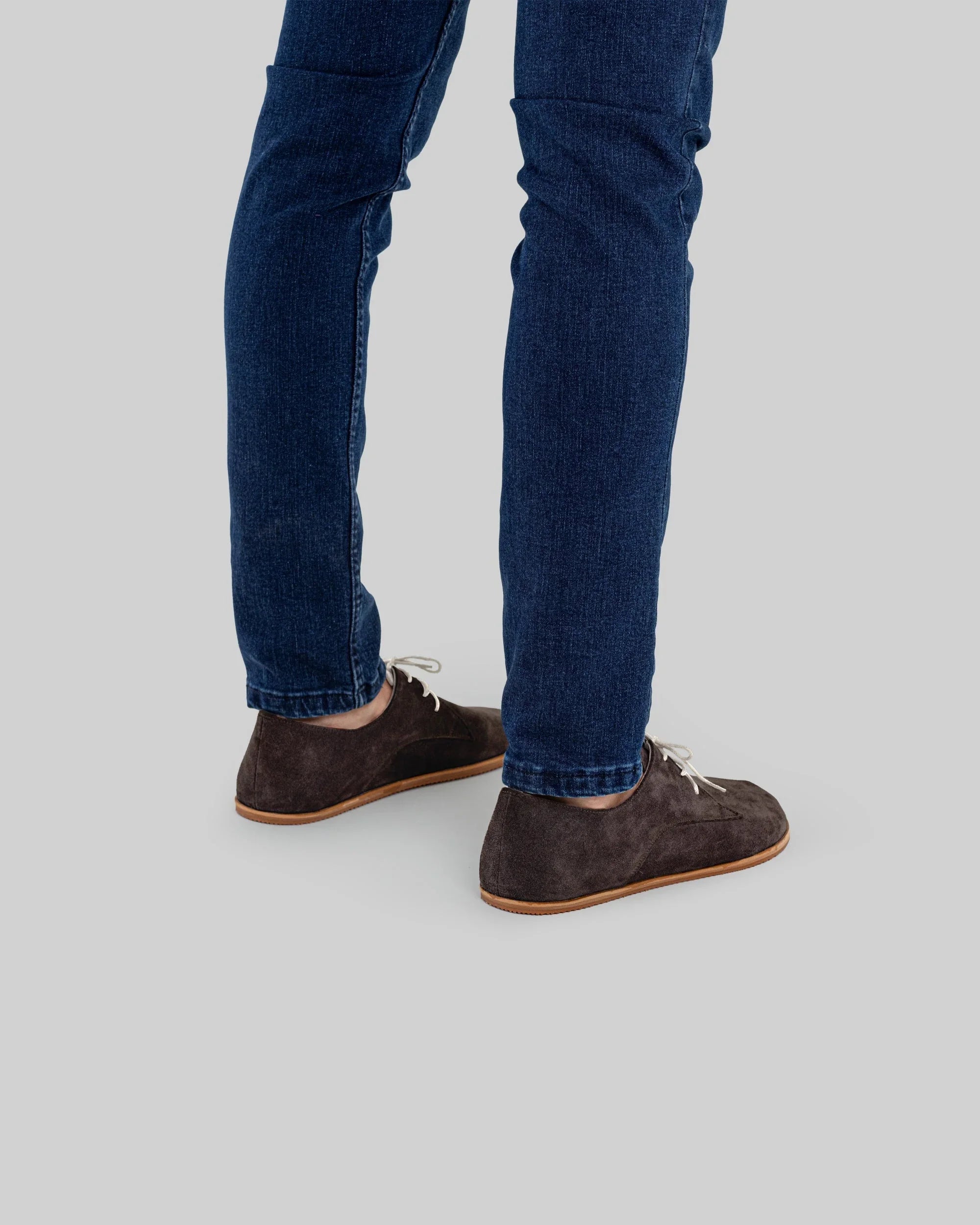Detail Brown Suede Oxford Shoes - Handcrafted Calf Leather Turkey | Bespoky