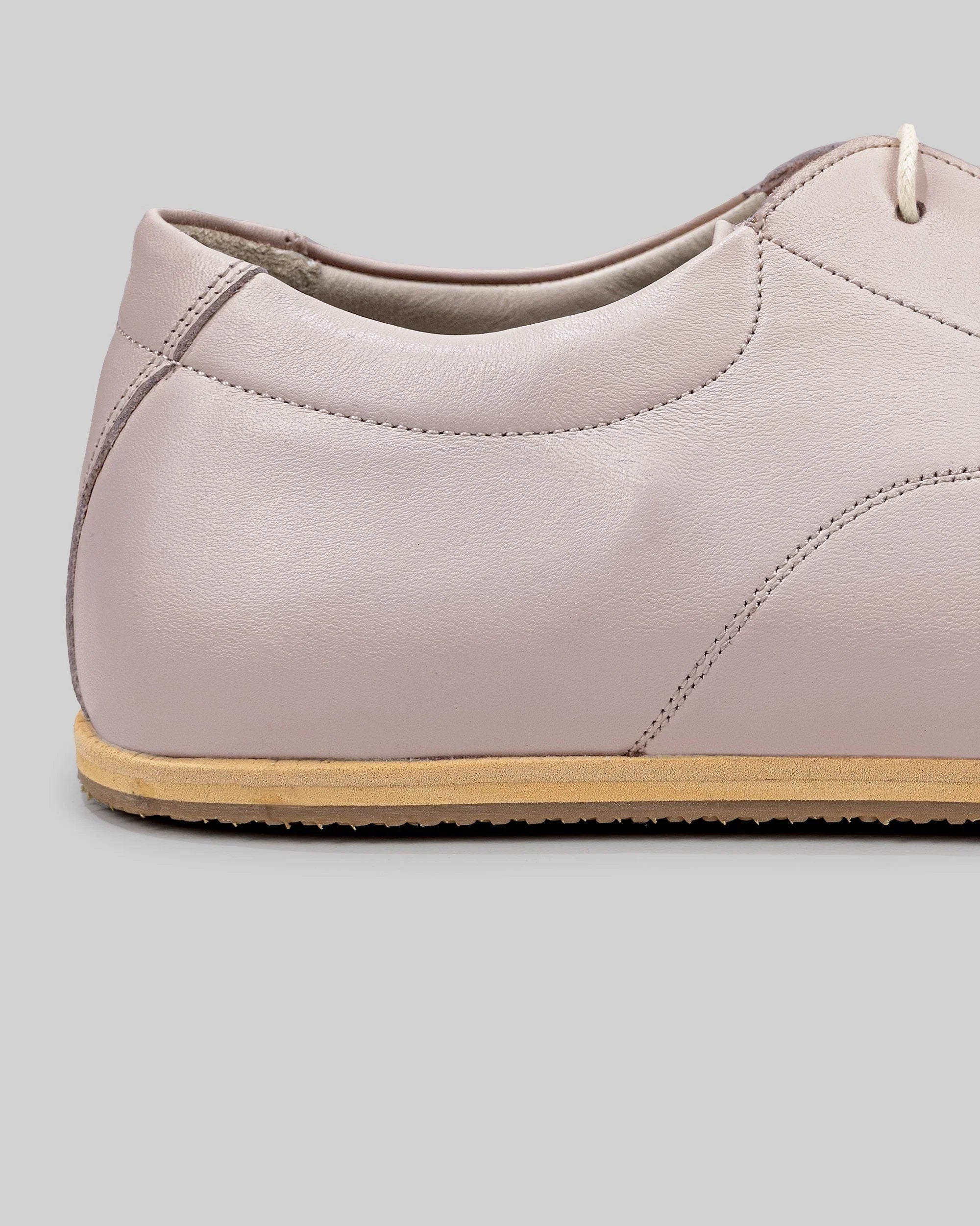 Top view Pink Barefoot Sneaker - Handcrafted Calf Leather | Bespoky