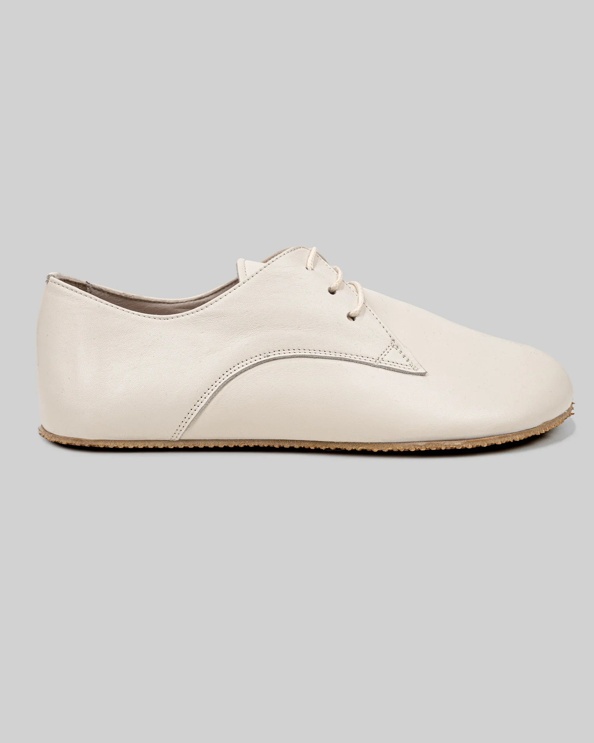 Top view Cream Oxford Shoes - Handcrafted Calf Leather | Bespoky