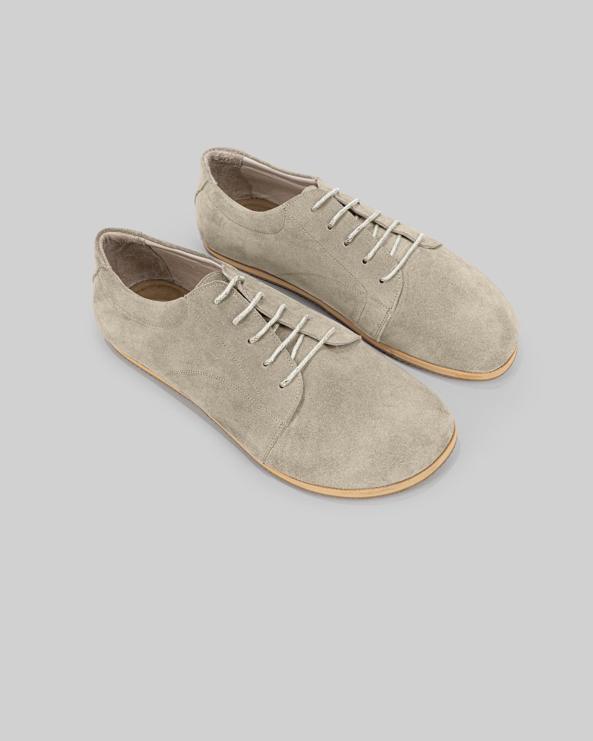Women's Cream Barefoot Sneaker - Handcrafted Calf Leather Wide Toe Box | Bespoky