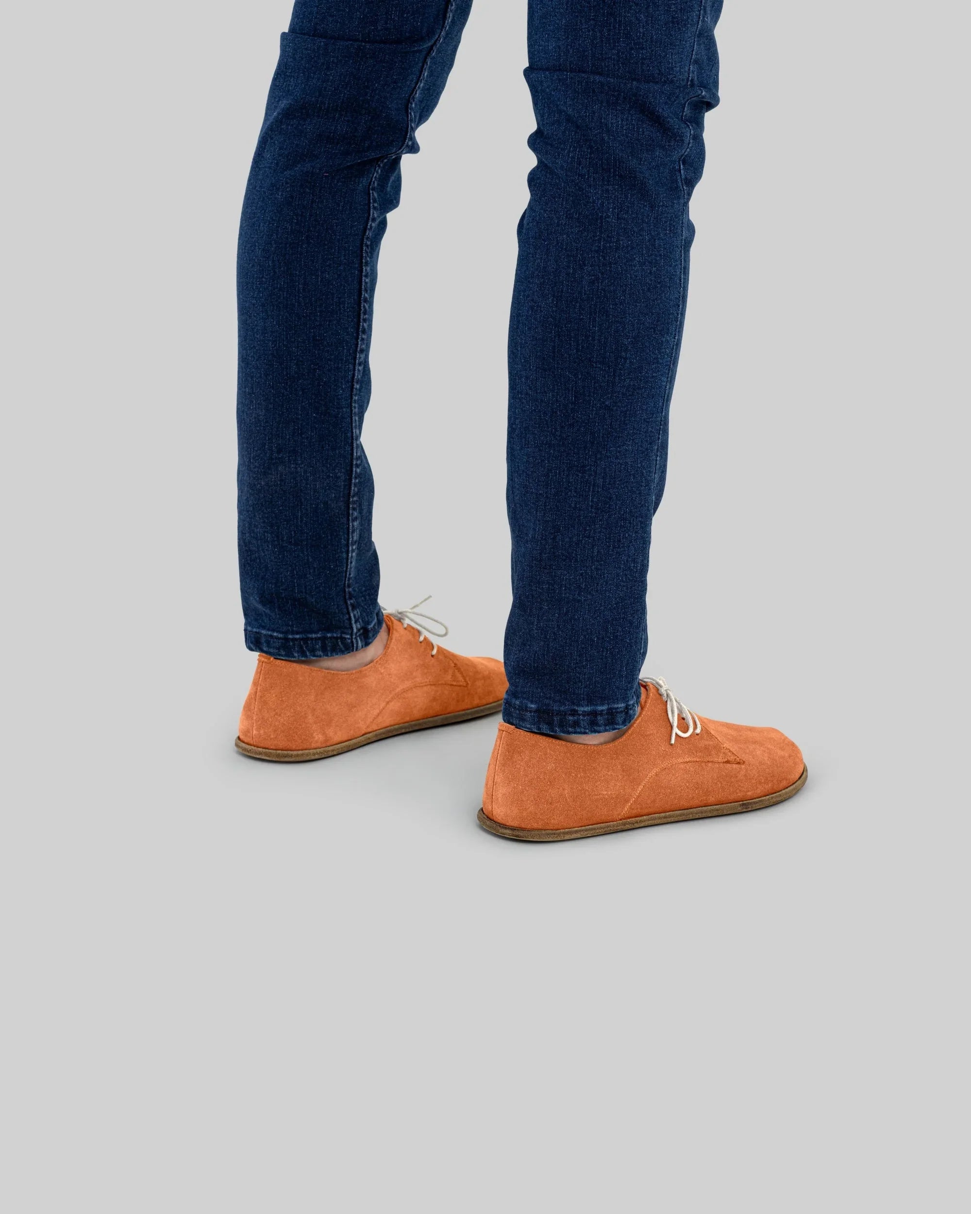 Top view Orange Oxford Shoes - Handcrafted Calf Leather | Bespoky