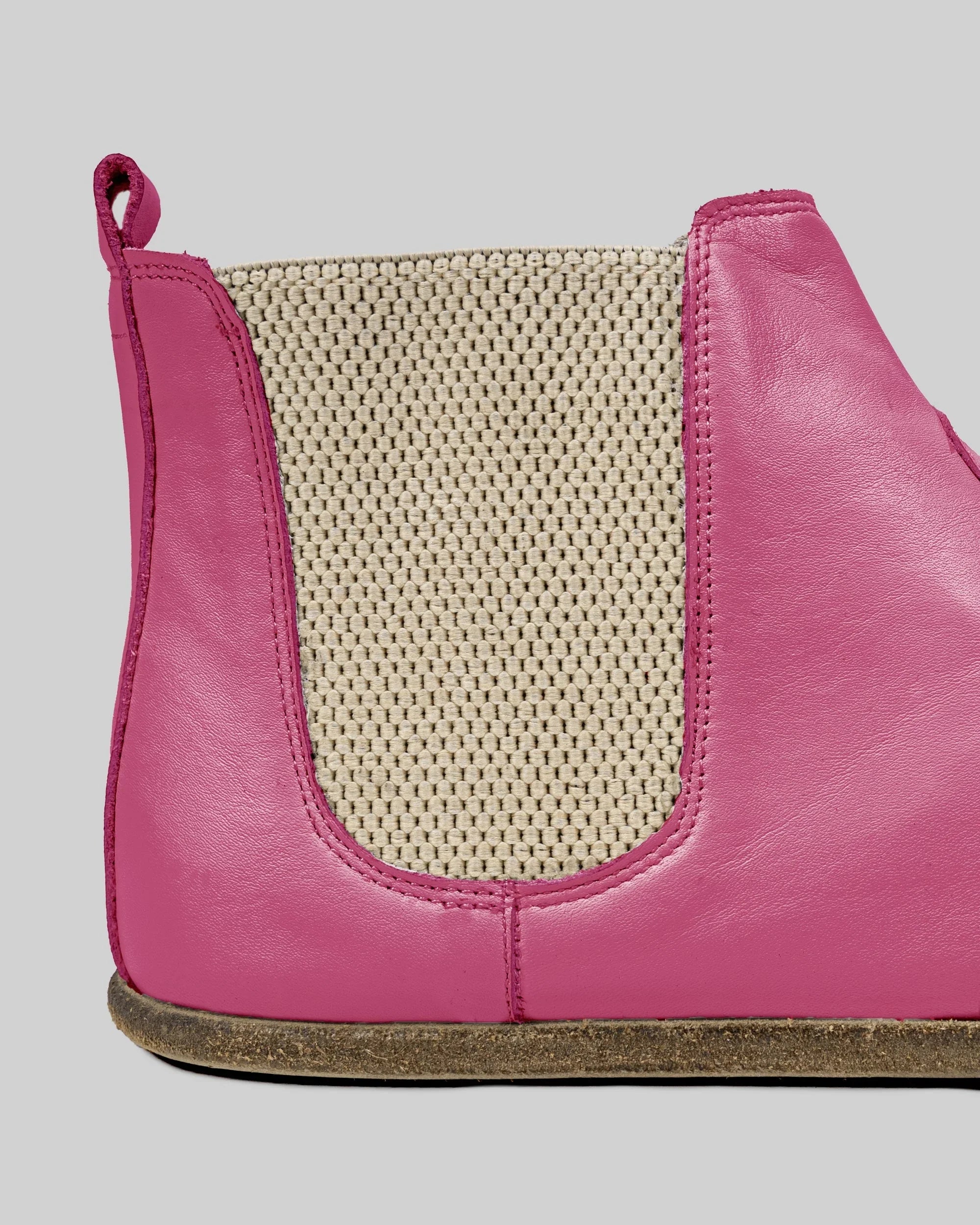 Top view Fuchsia Chelsea Boots - Handcrafted Calf Leather | Bespoky