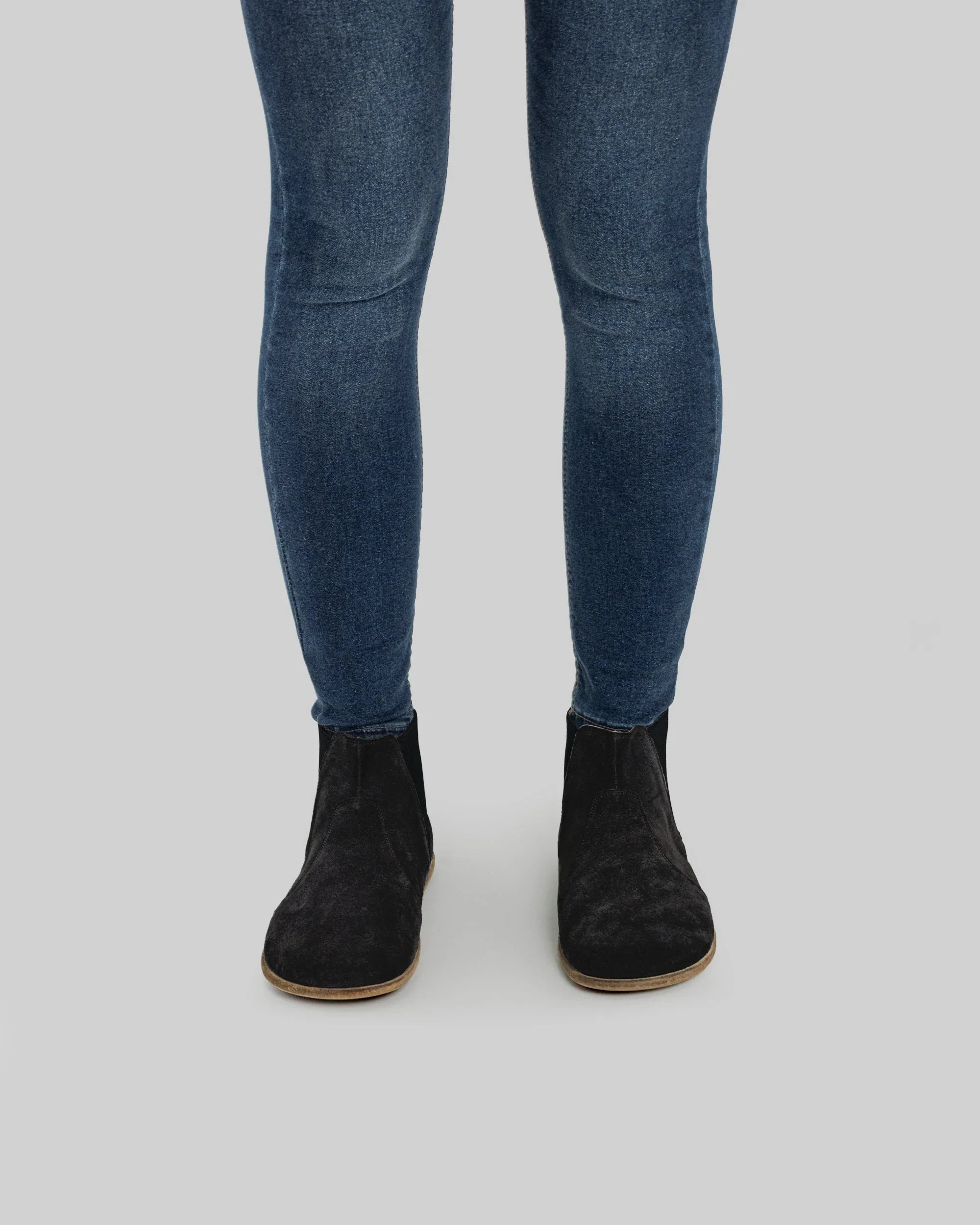 Detail Black Suede Chelsea Boots - Handcrafted Calf Leather Turkey | Bespoky