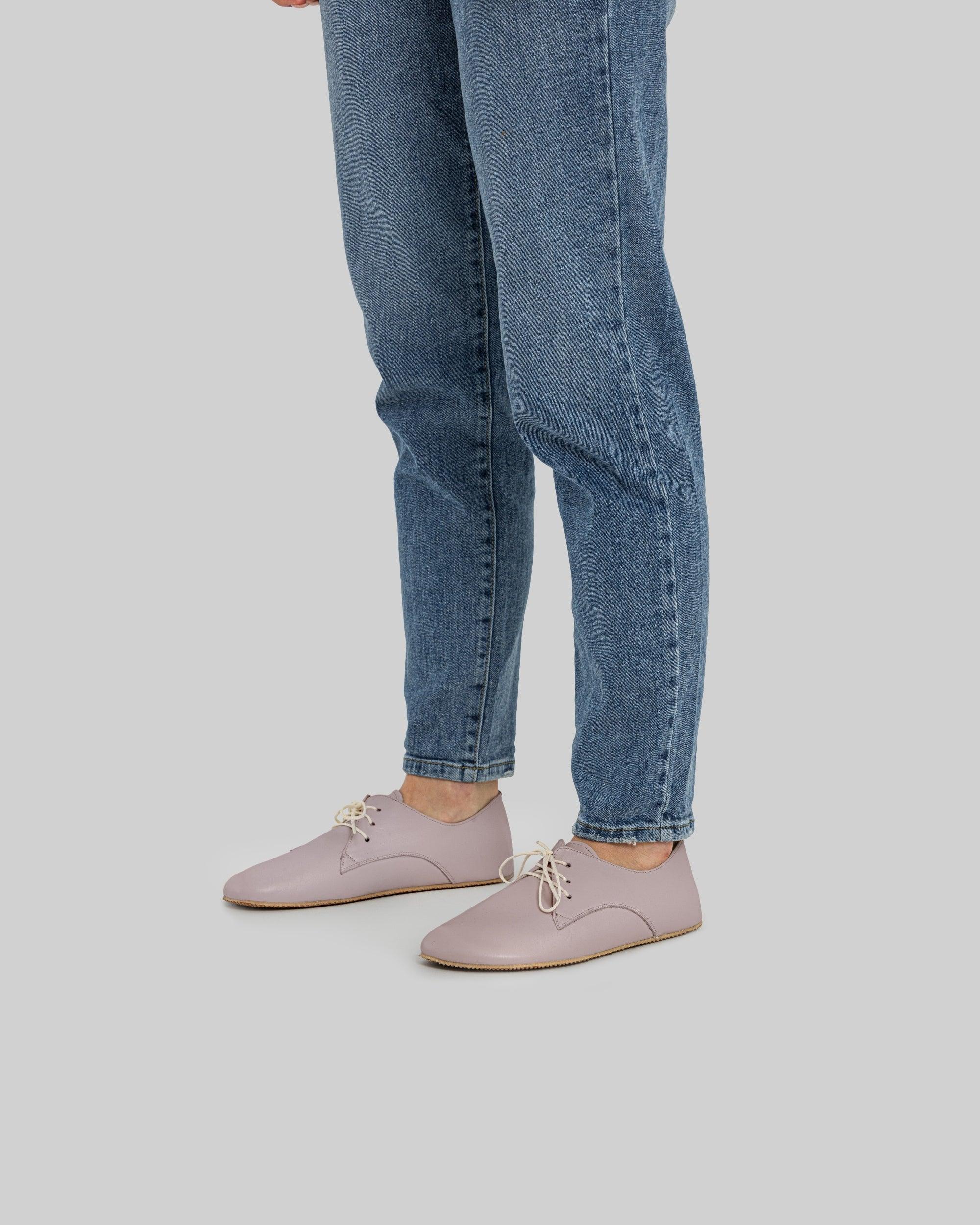 Back view Pink Oxford Shoes - Calf Leather Handcrafted | Bespoky