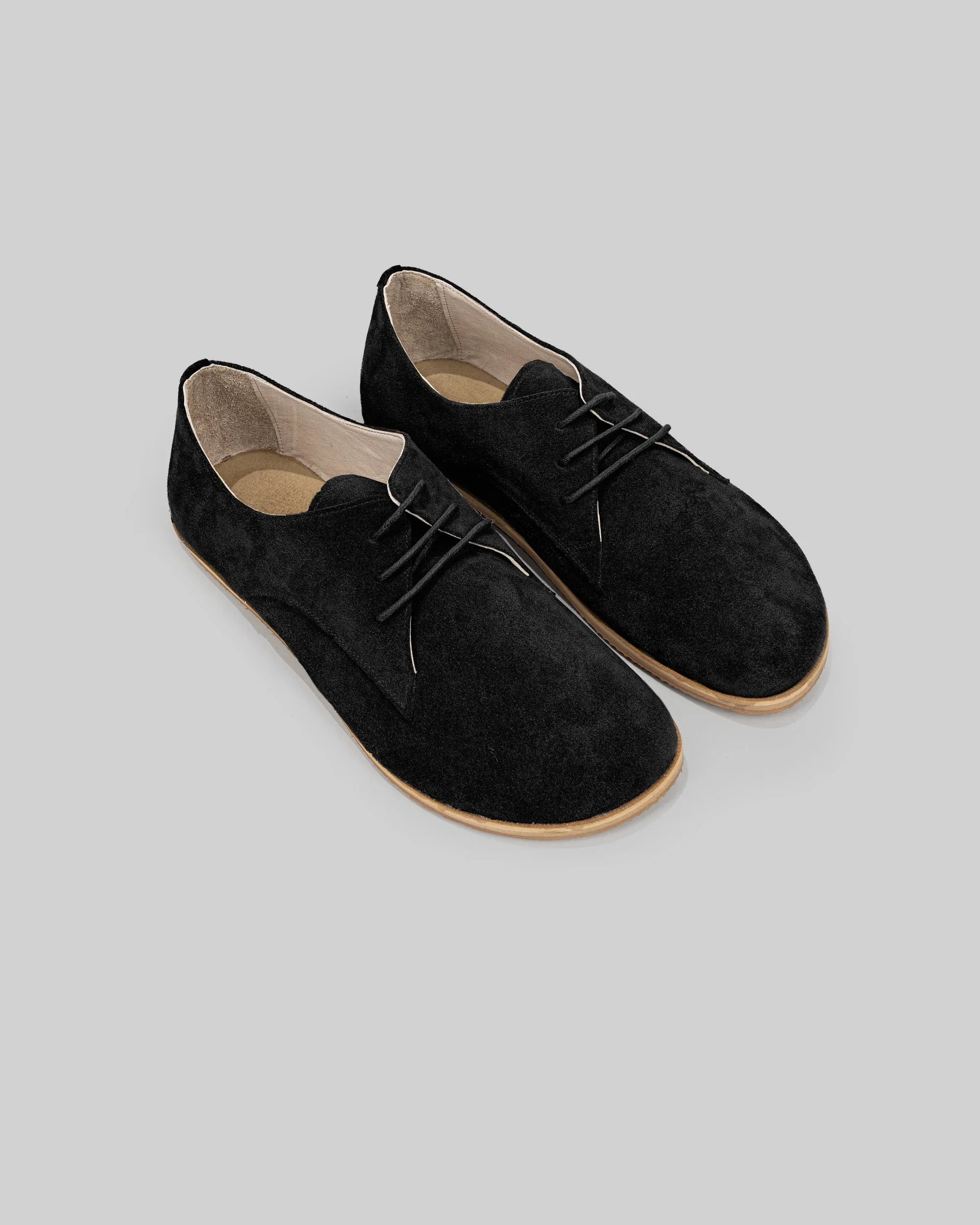 Women's Black Oxford Shoes - Handcrafted Calf Leather Wide Toe Box | Bespoky