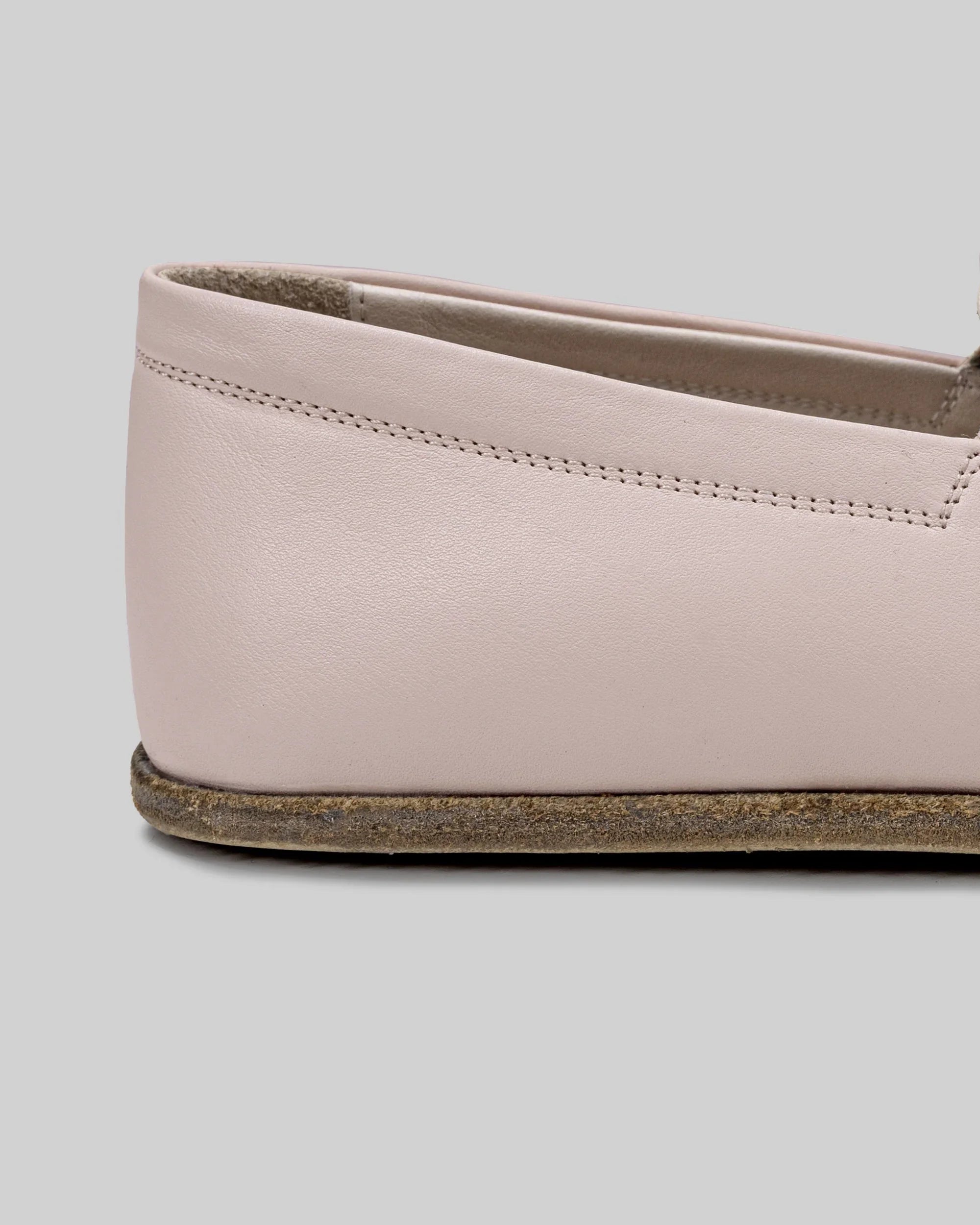 Top view Pink Barefoot Shoes - Handcrafted Calf Leather | Bespoky