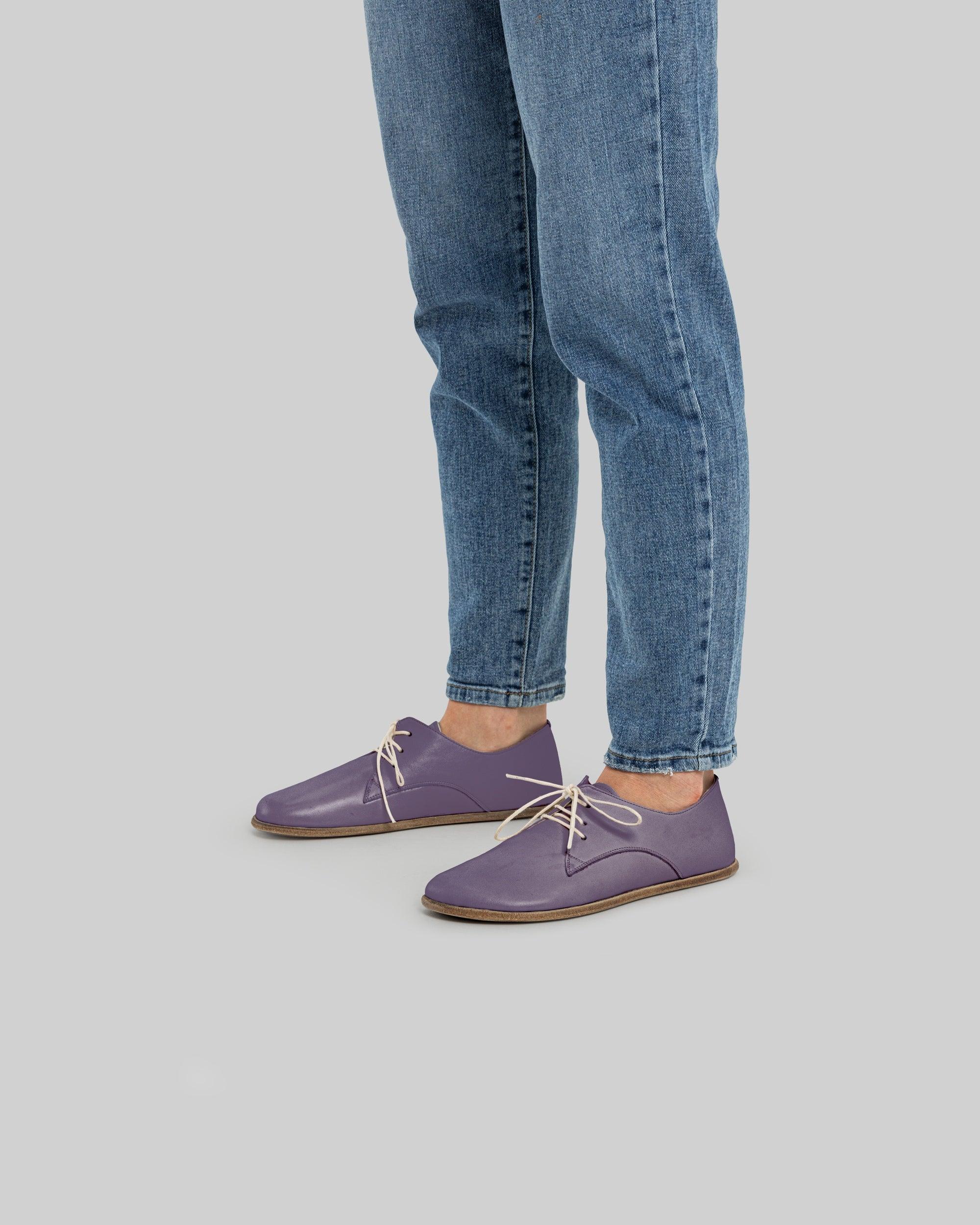 Top view Purple Oxford Shoes - Handcrafted Calf Leather | Bespoky