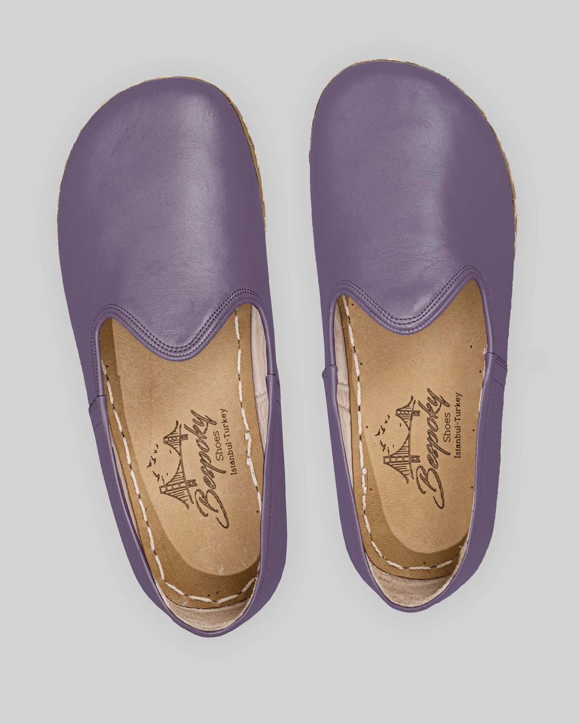 Side view Purple Barefoot Yemeni - Calf Leather Zero Drop | Bespoky