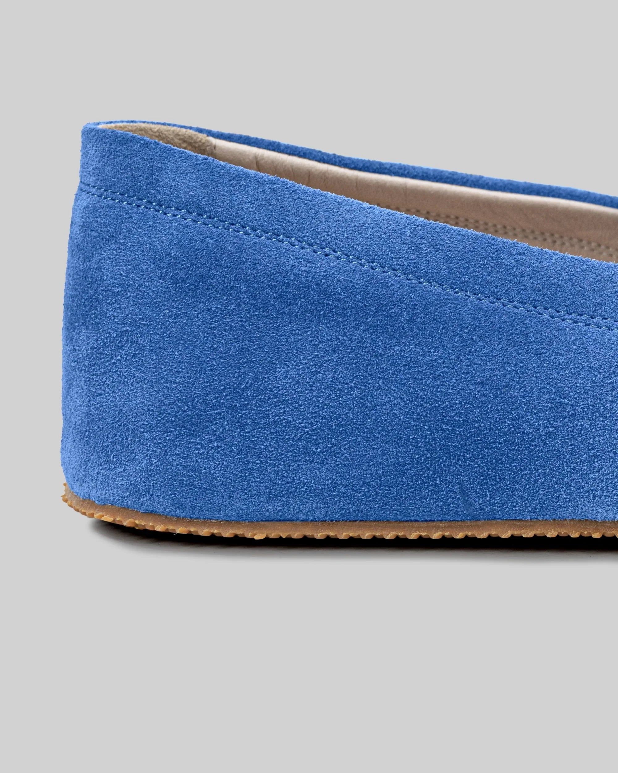 Side view Blue Barefoot Shoes - Calf Leather Zero Drop | Bespoky