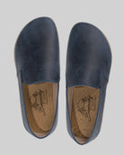 Side view Navy Barefoot Shoes - Calf Leather Zero Drop | Bespoky