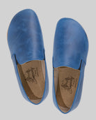 Side view Blue Barefoot Shoes - Calf Leather Zero Drop | Bespoky