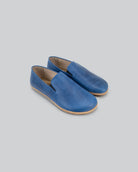 Women's Blue Barefoot Shoes - Handcrafted Calf Leather Wide Toe Box | Bespoky