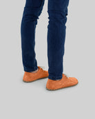 Top view Orange Suede Oxford Shoes - Handcrafted Calf Leather | Bespoky