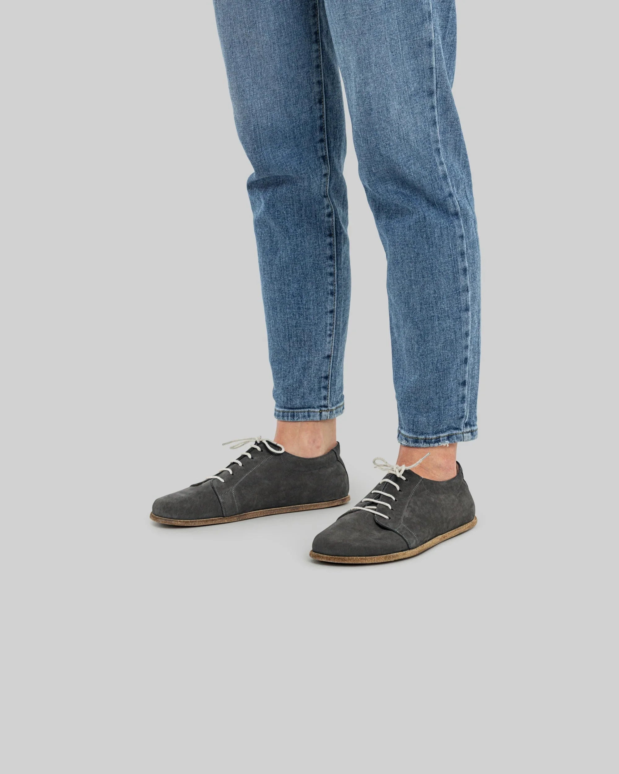 Detail Smoked Barefoot Sneaker - Handcrafted Calf Leather Turkey | Bespoky