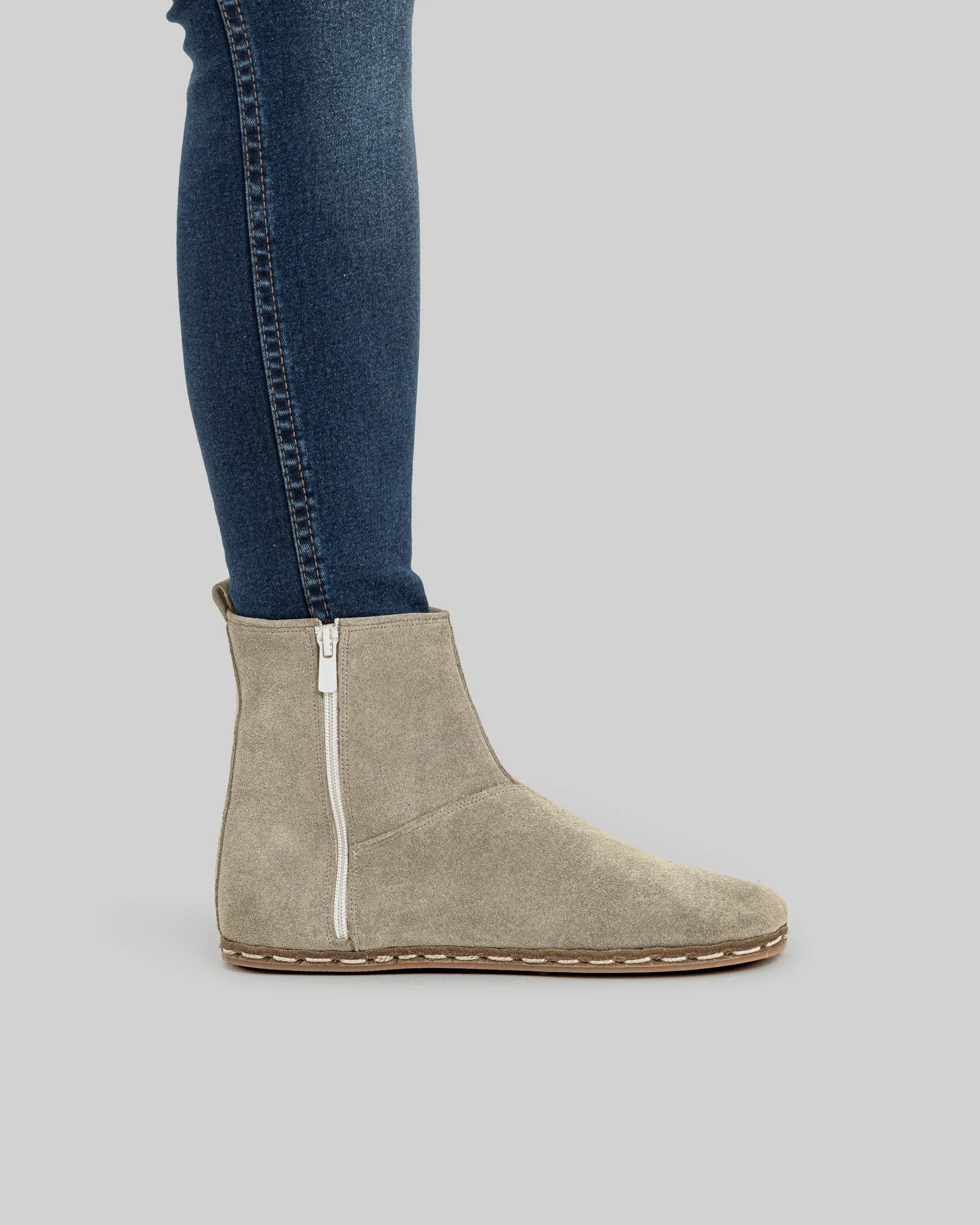 Detail Suede Chelsea Boots - Handcrafted Calf Leather Turkey | Bespoky
