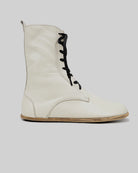 Pair Lucas Beige Barefoot Boot - Barefoot Wide Toe Calf Leather | Bespoky