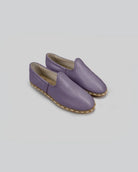Women's Purple Yemeni Shoes - Handcrafted Calf Leather Wide Toe Box | Bespoky