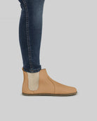 Back view Undyed Chelsea Boots - Calf Leather Handcrafted | Bespoky