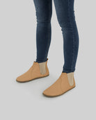Pair Undyed Chelsea Boots - Barefoot Wide Toe Calf Leather | Bespoky