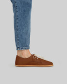 Side view Dark Brown Oxford Shoes - Calf Leather Zero Drop | Bespoky