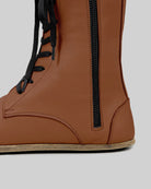 Side view Dark Brown Barefoot Boot - Calf Leather Zero Drop | Bespoky