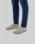 Side view Suede Oxford Shoes - Calf Leather Zero Drop | Bespoky